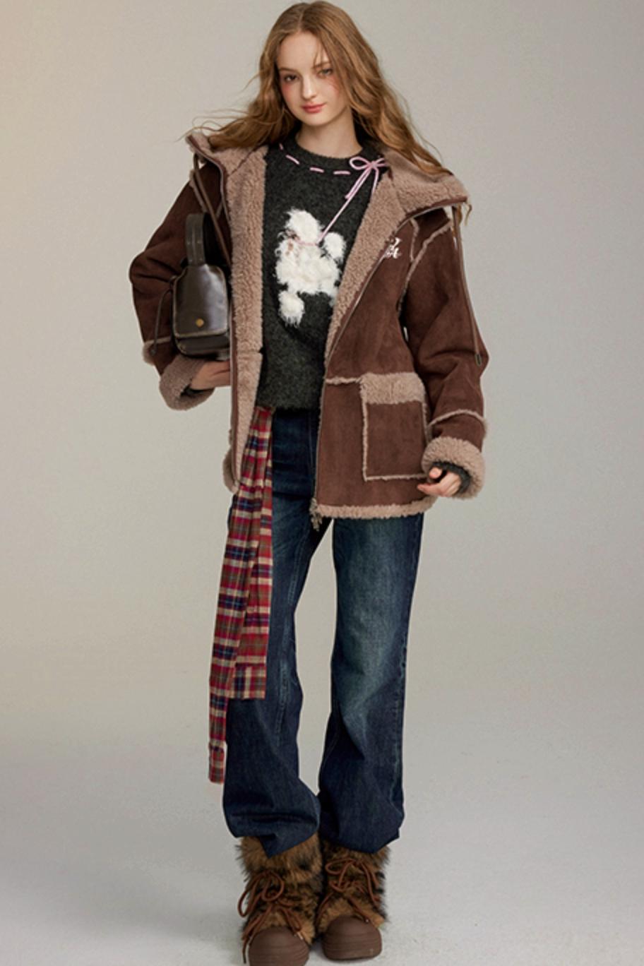 두꺼운 열 차단 루즈 재킷