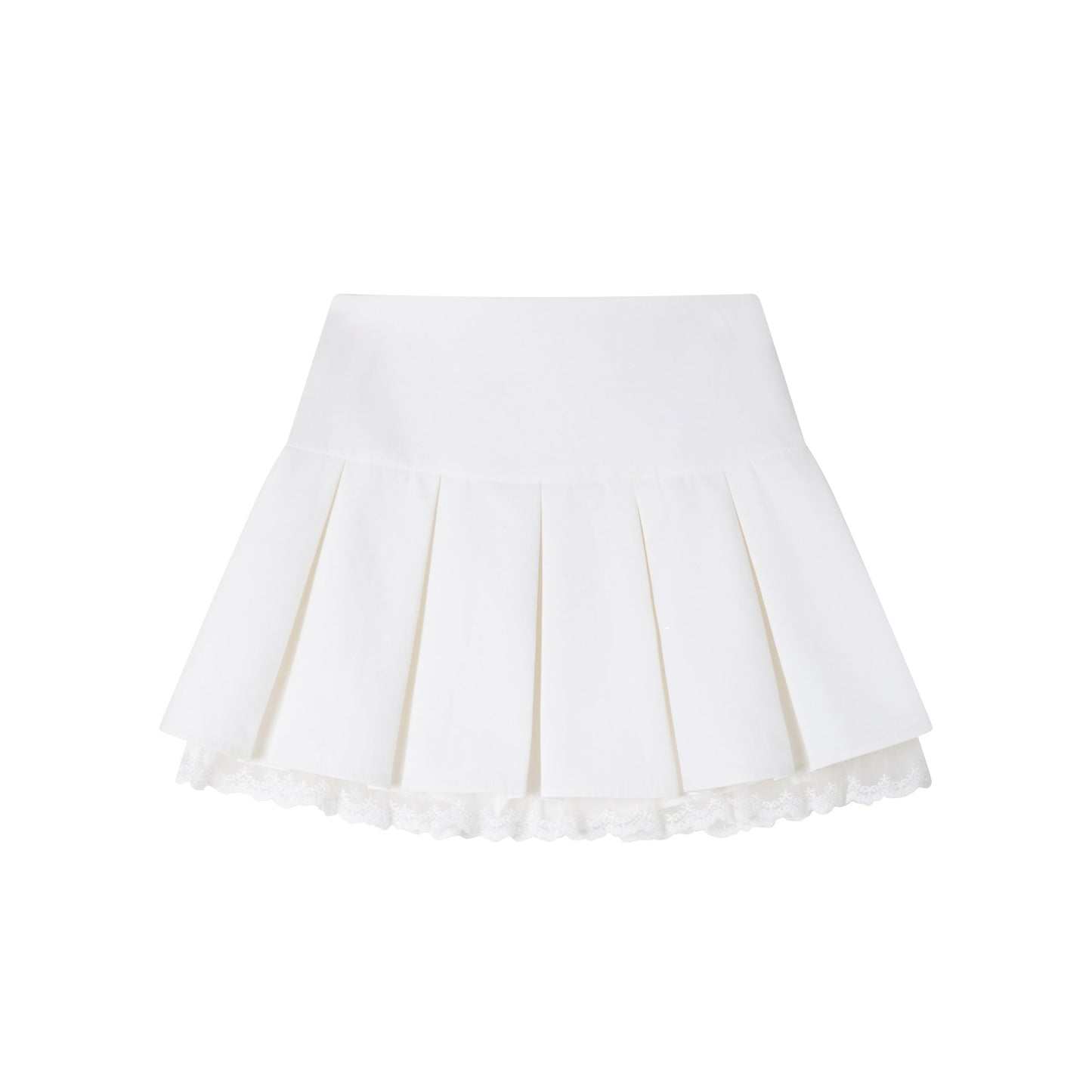 Niche Pleated Lace Culottes Skirt