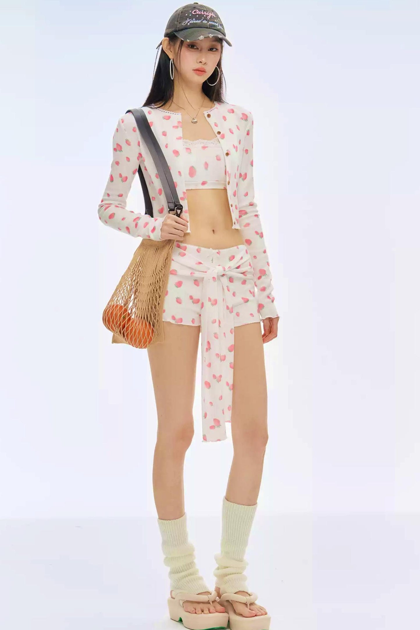 카모 레터 자수 야구 모자