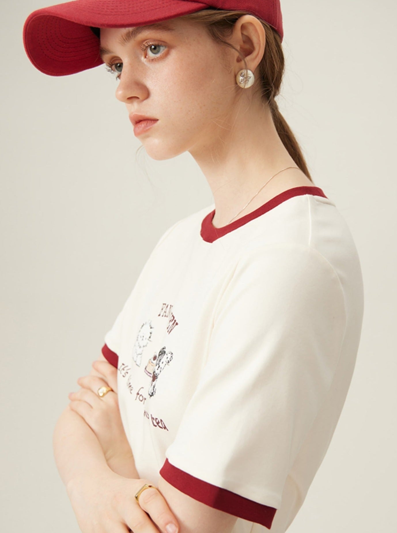 T-shirt à manches courtes Happy Puppy Shoulder