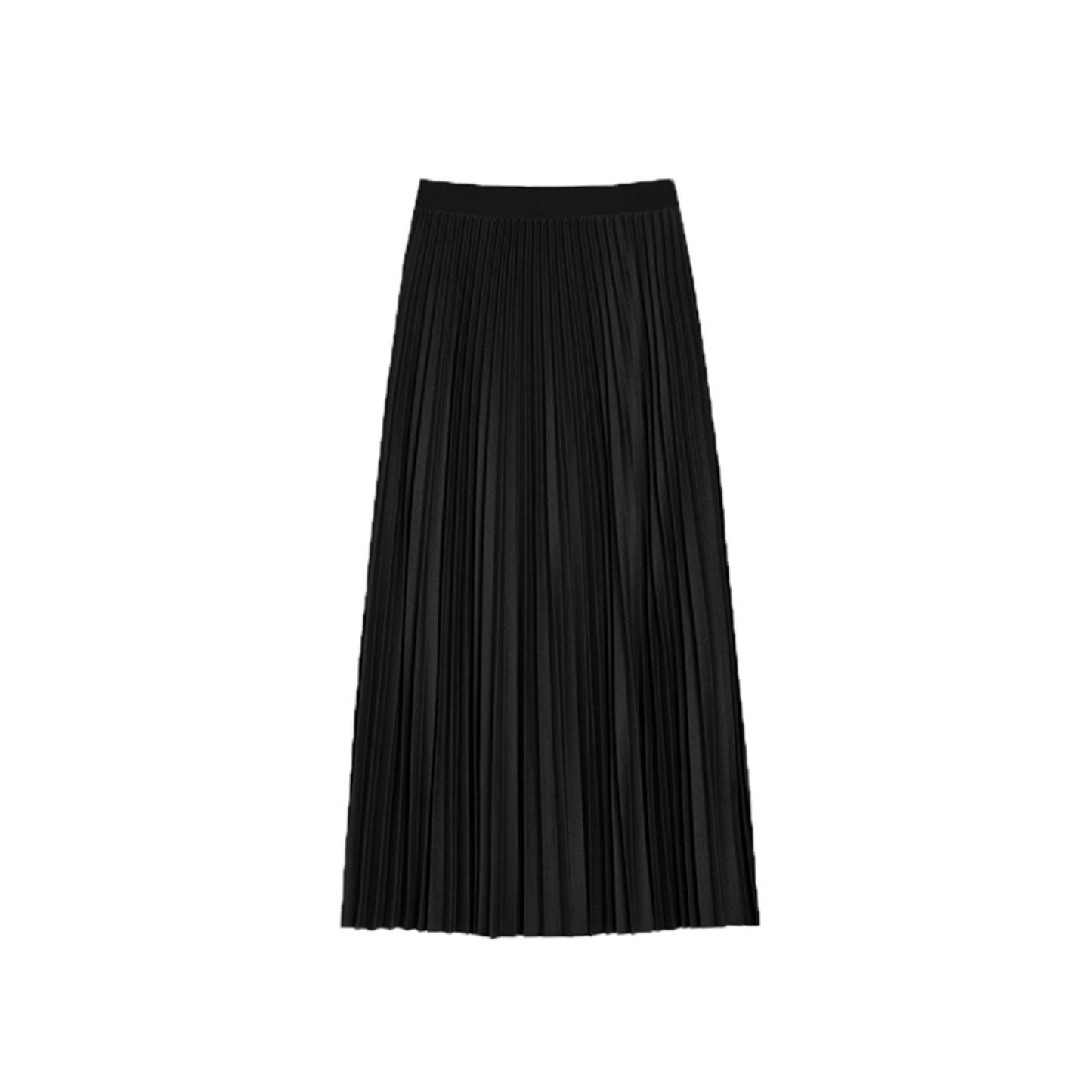 High-Waist Pleated Skirt