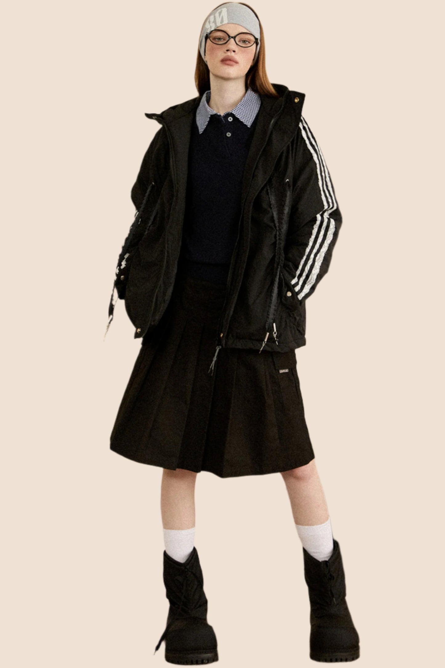 Veste cargo en dentelle vintage