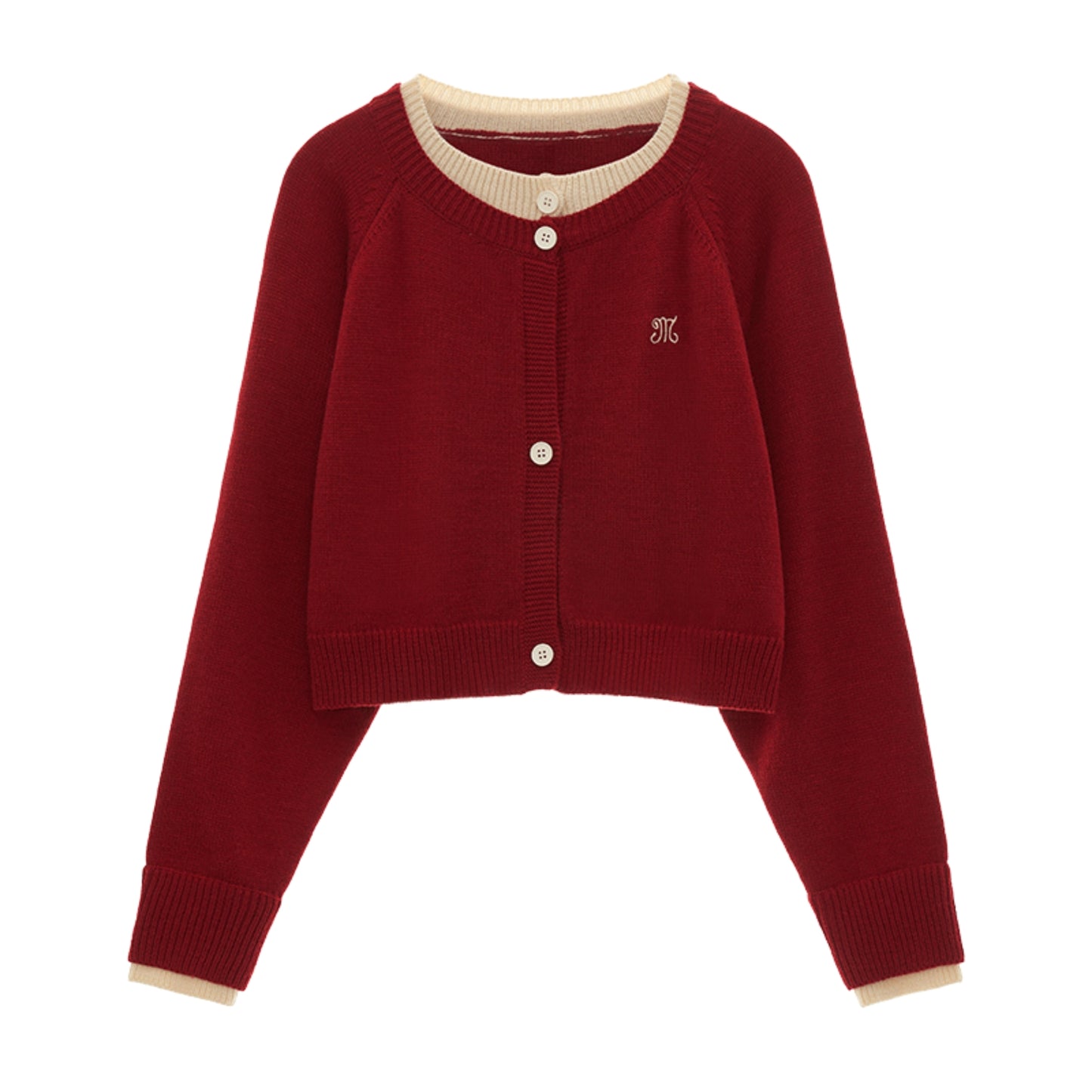 빈티지 대학 스타일 스웨터 재킷