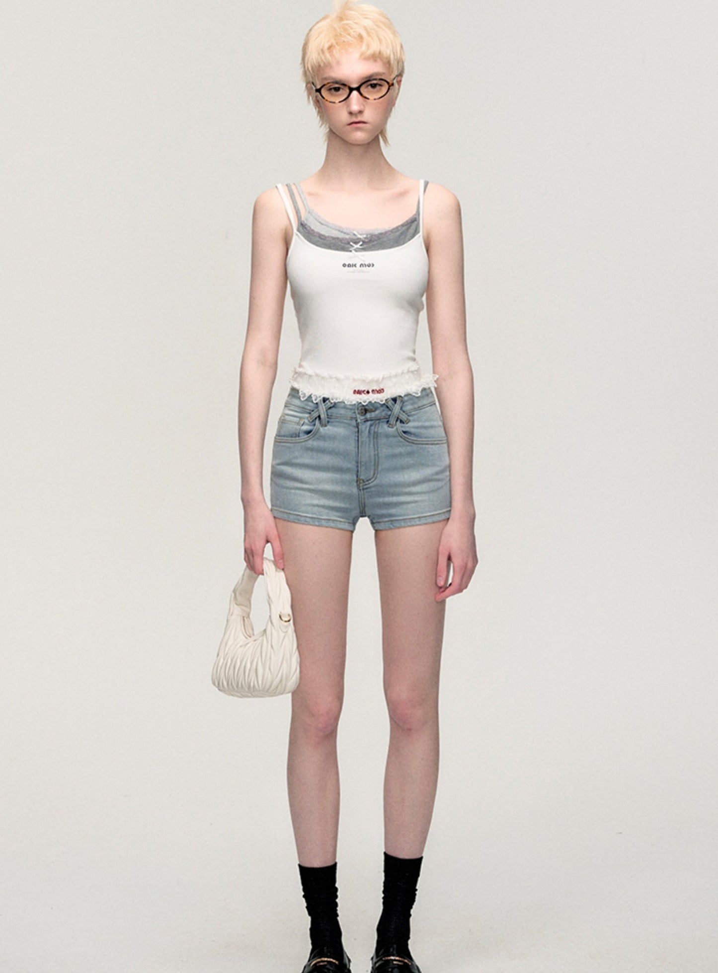 블루 센트 캐주얼 데님 반바지