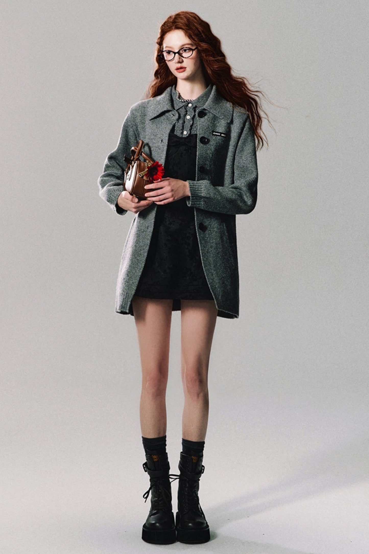 다재다능한 자카드 리본 드레스