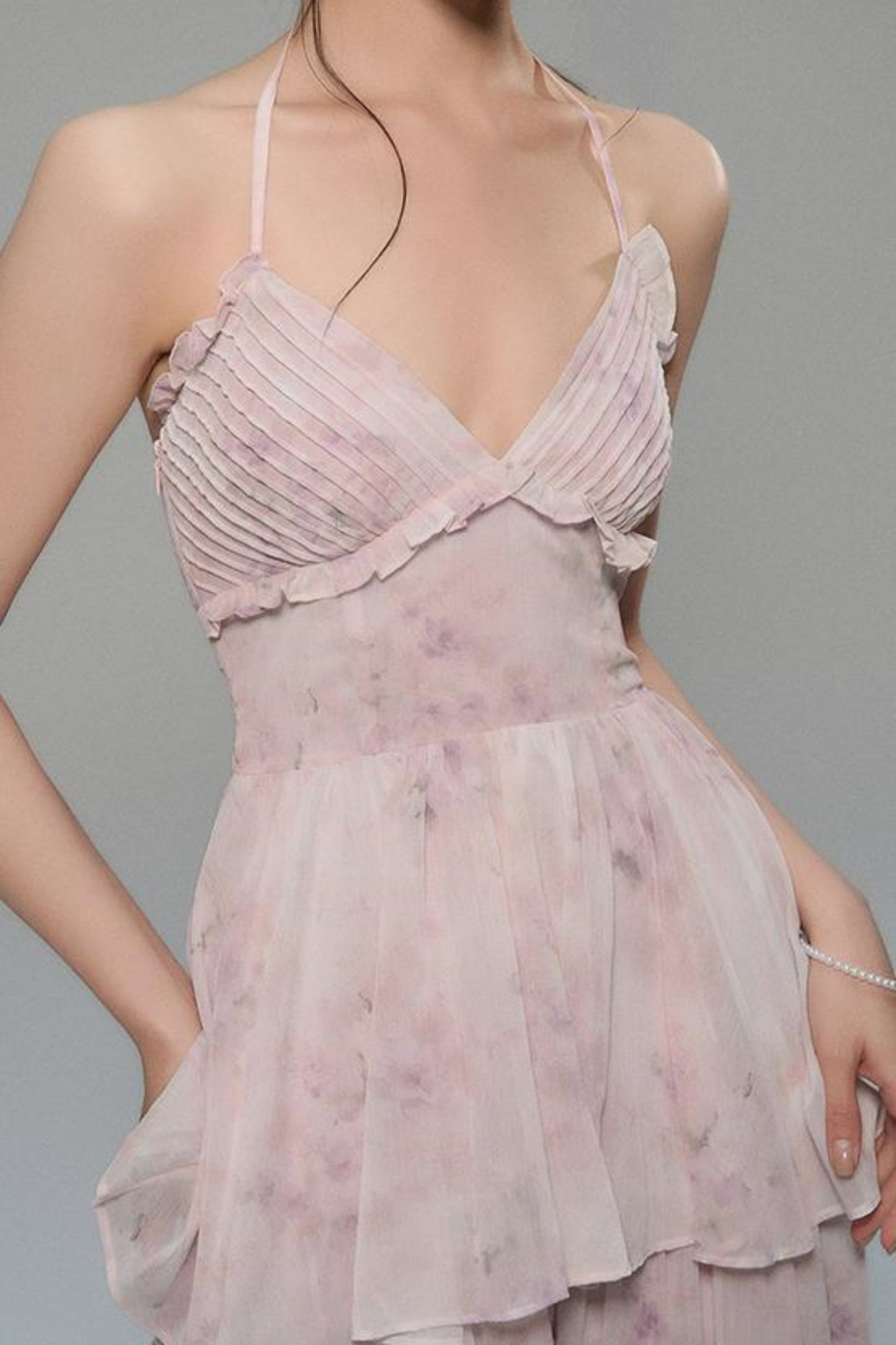 Mist Sleeveless Pink Elegance Dress
