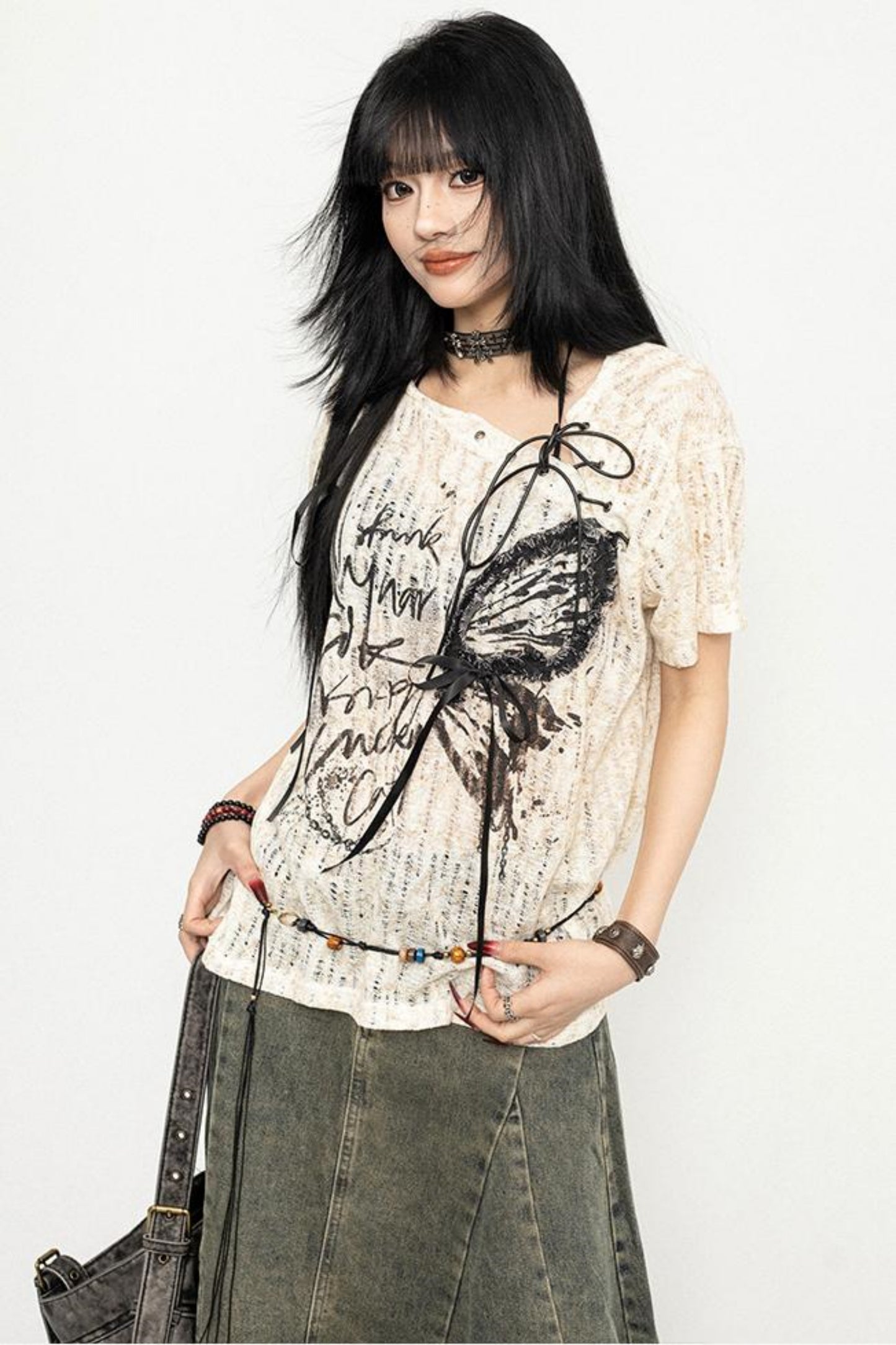 Vintage Cowboy Midi Skirt