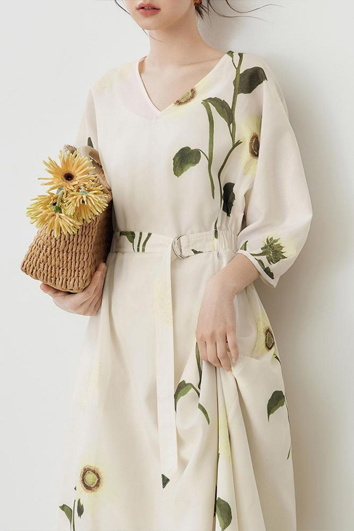 Flowy Floral Print Summer Dress