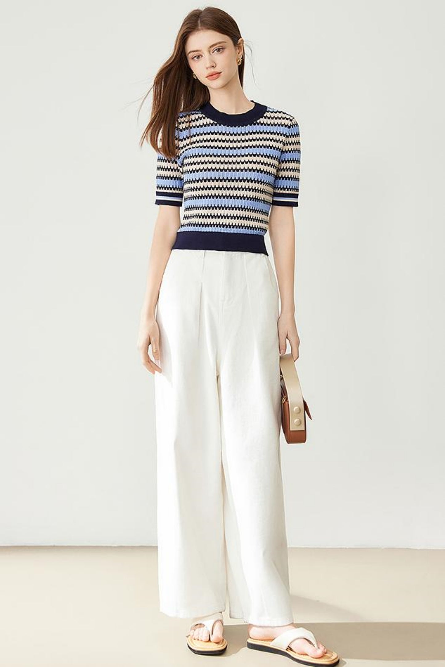Slim Stripe Knit Sweater