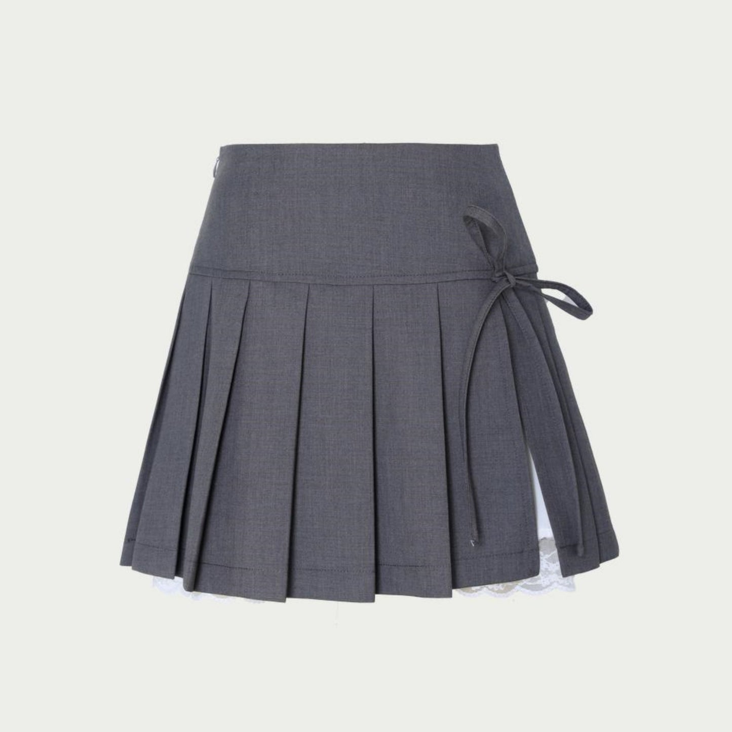 Elegant Gray Flare Skirt