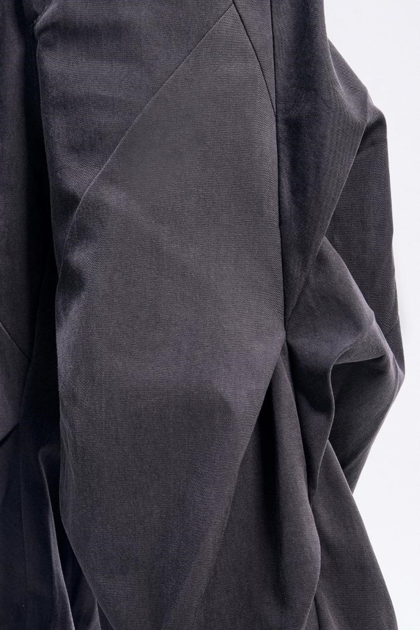 Deconstructed Diamond Pleat Machete Pants