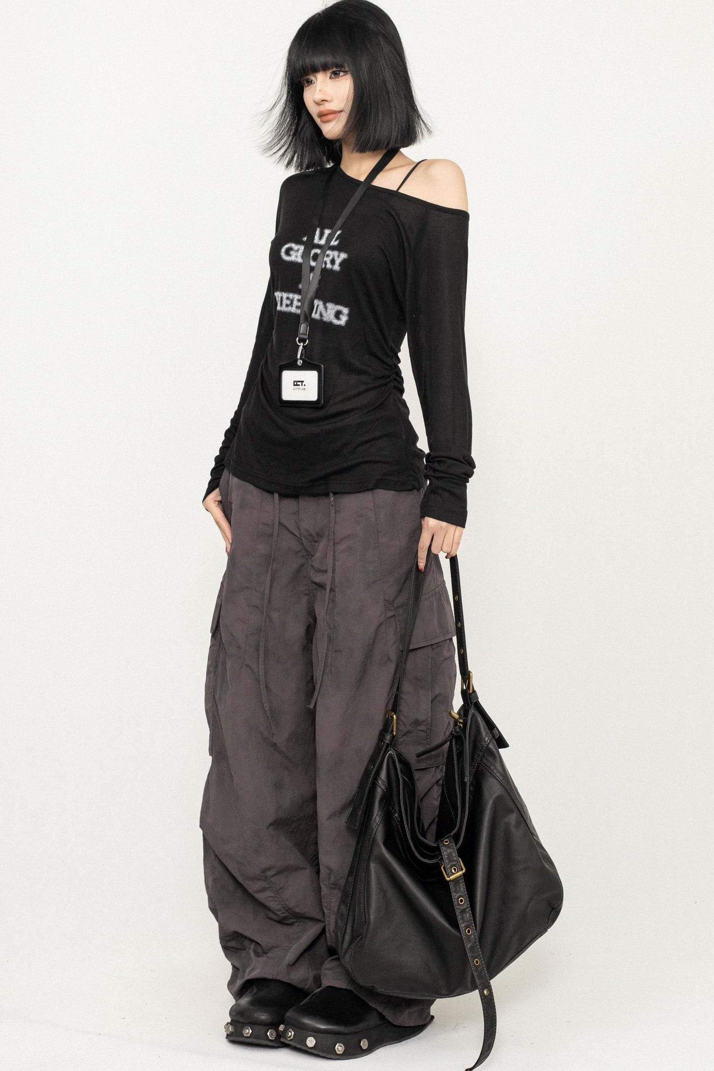 Spice Off-Shoulder Long Sleeve Top