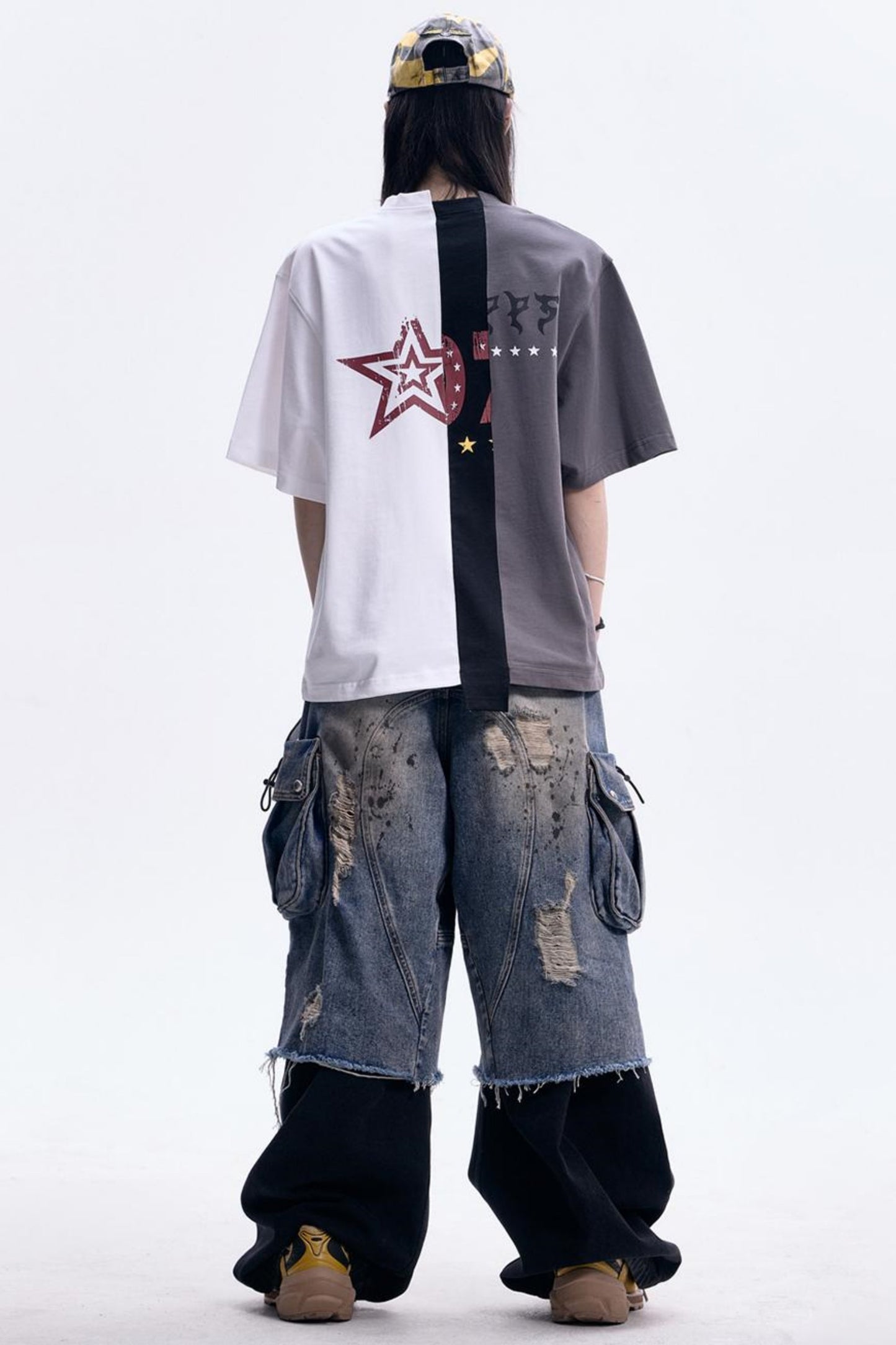 Retro Color Block T-Shirt