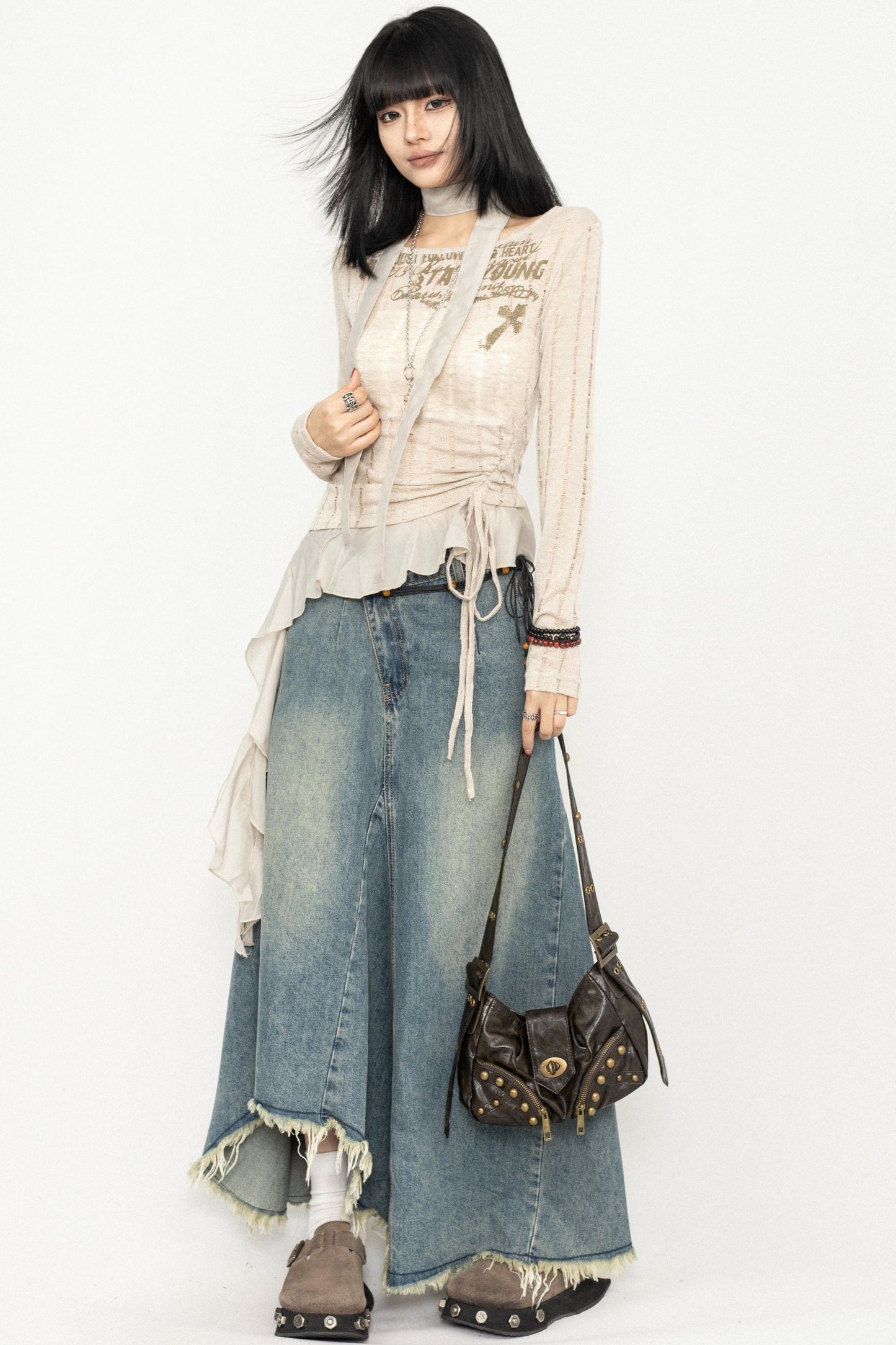 Chic Sheer Long-Sleeve Top