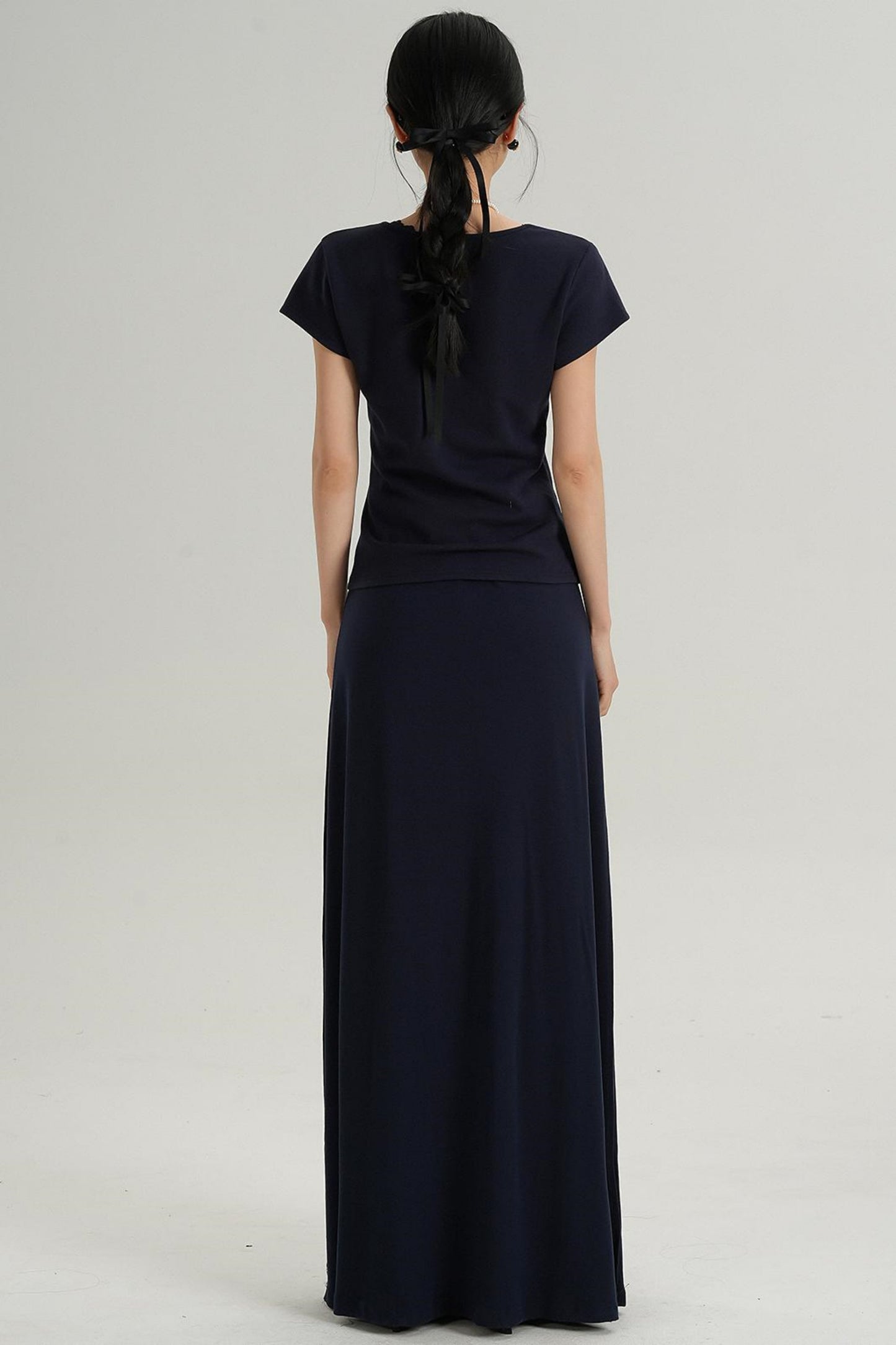 V-Neck Lace Trim T-Shirt