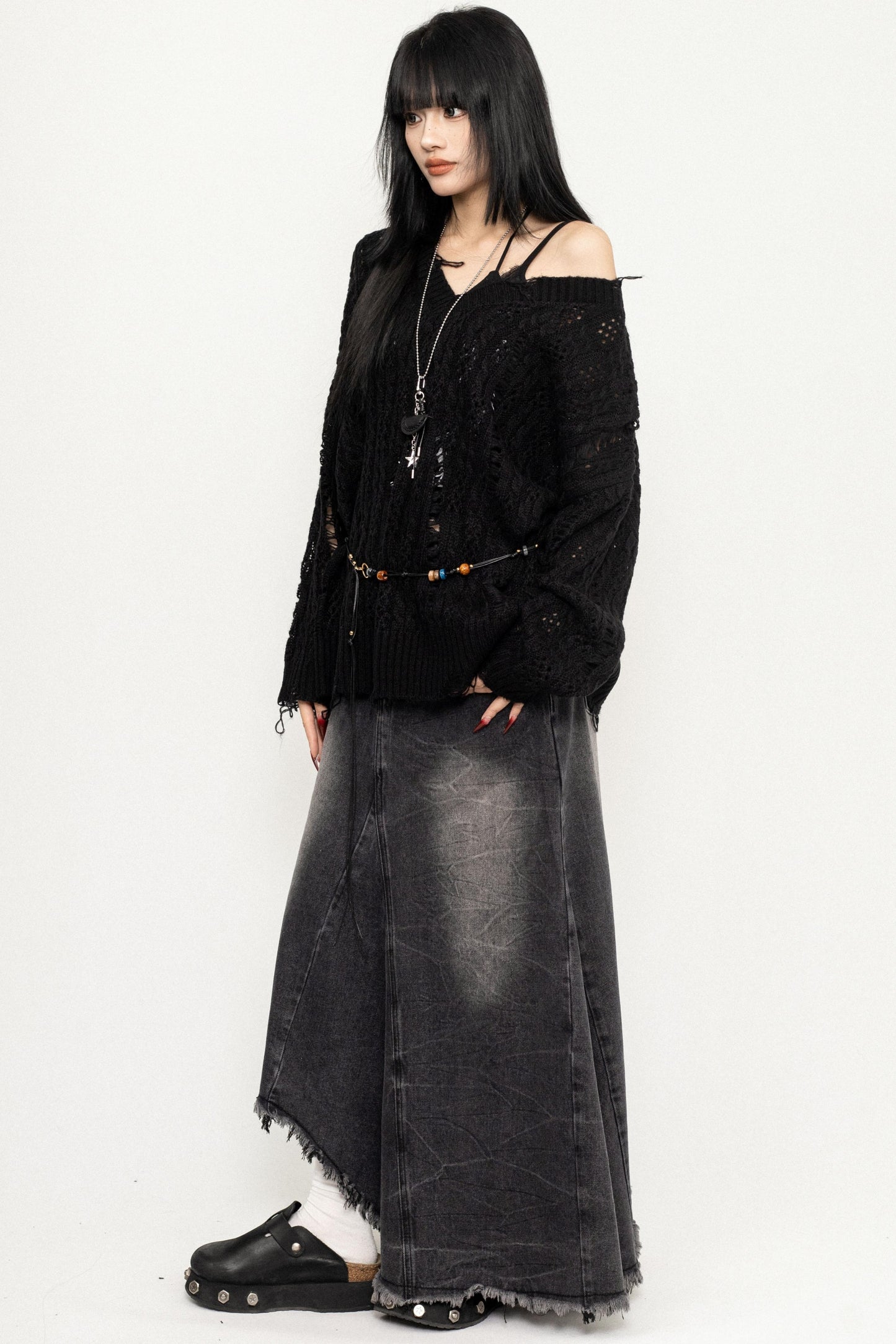 Vintage Openwork Knit Blouse