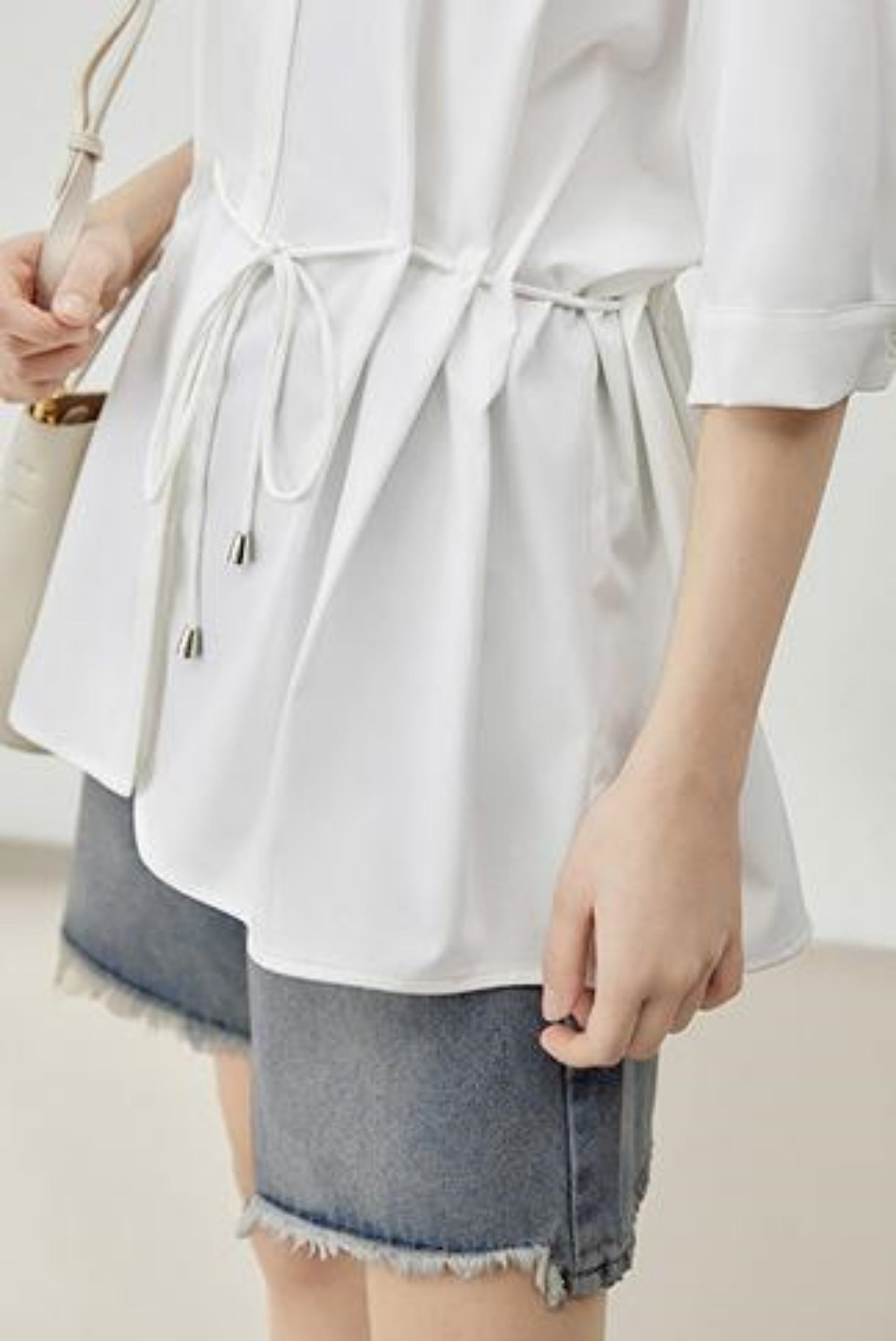 Relaxed Fit Mid-Sleeve Shirt