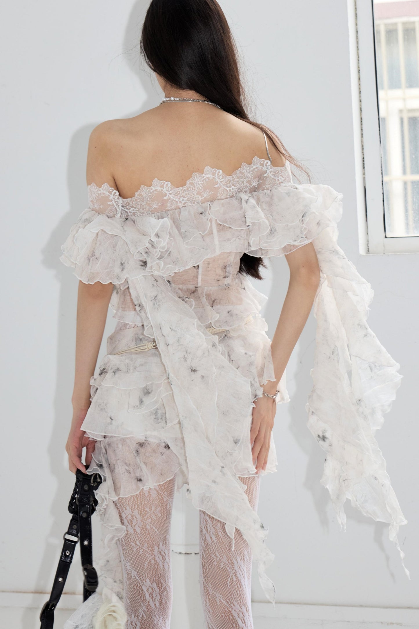 Botanical Ruffle Top