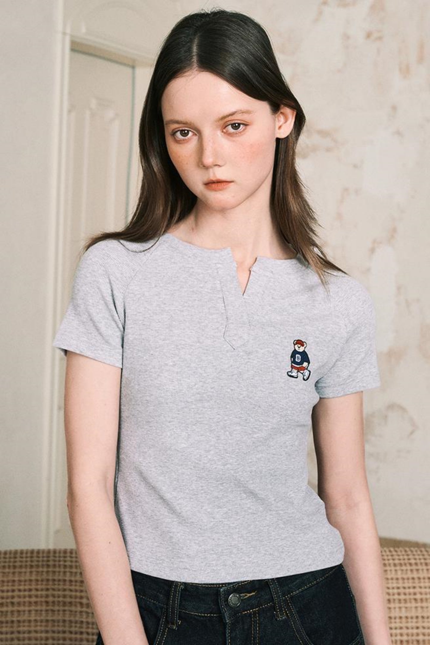 Fit V Neck Short Sleeve T-Shirt