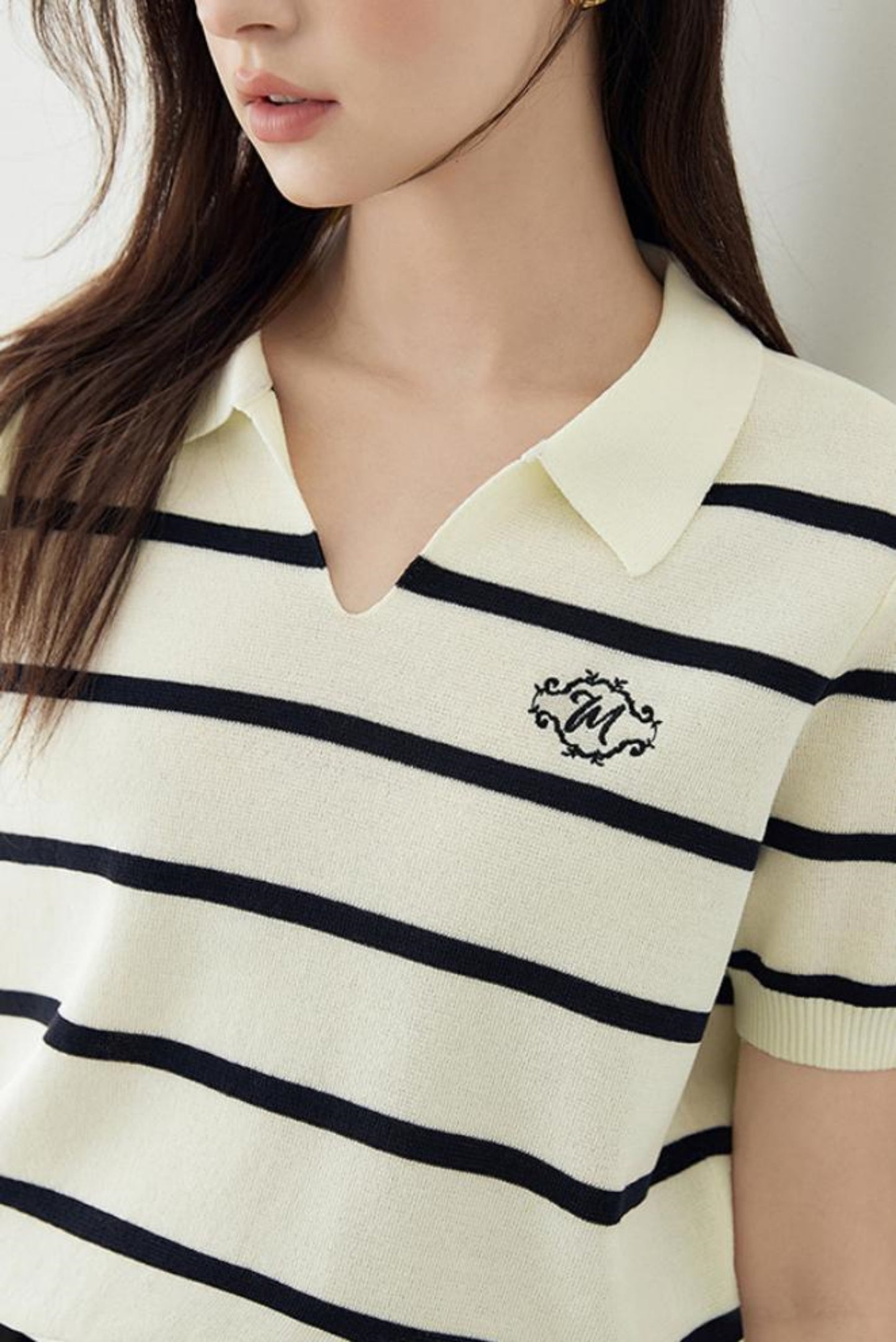 Vintage Striped Knit Top