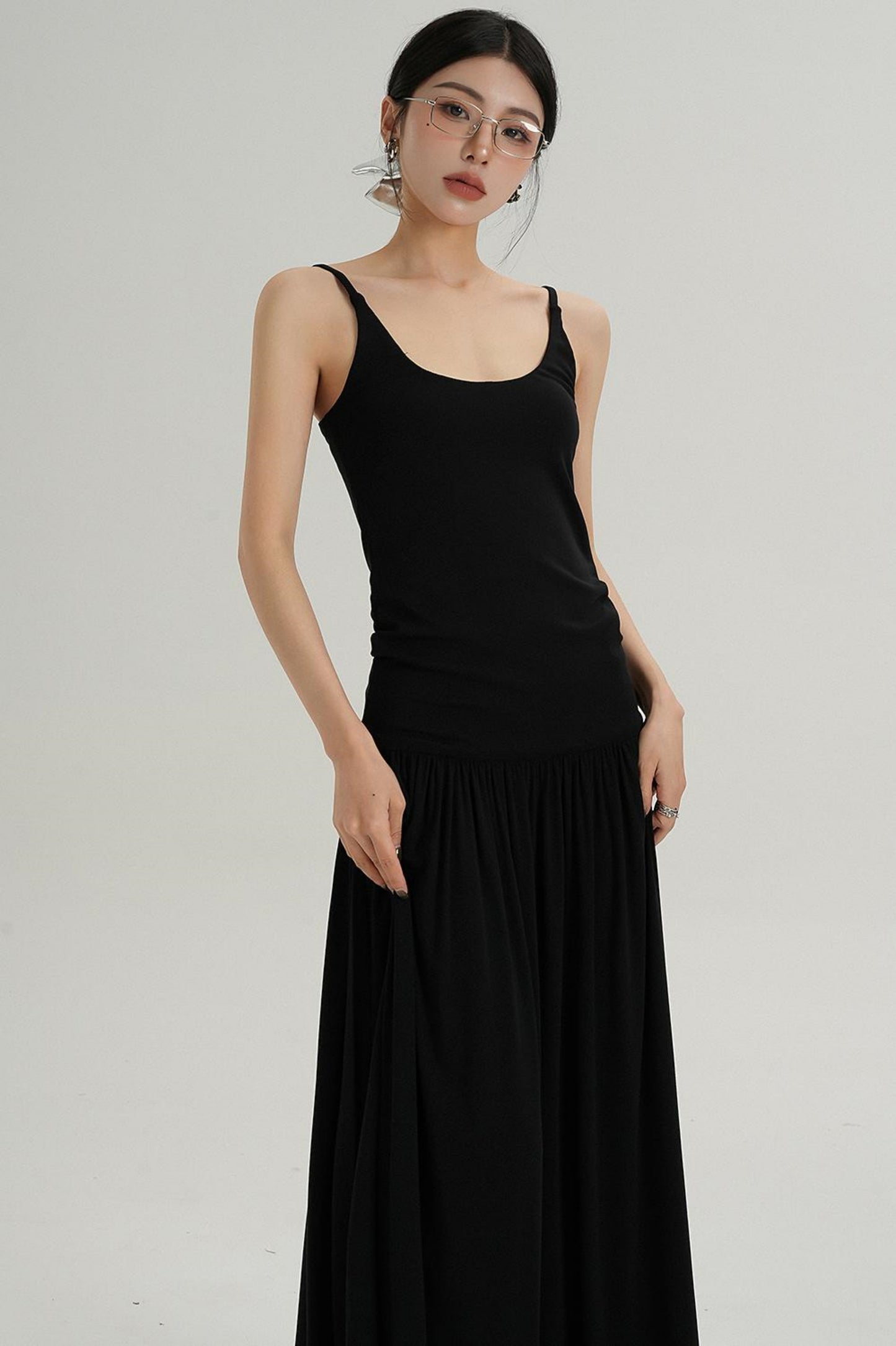 Slim Fit Suspender Dress