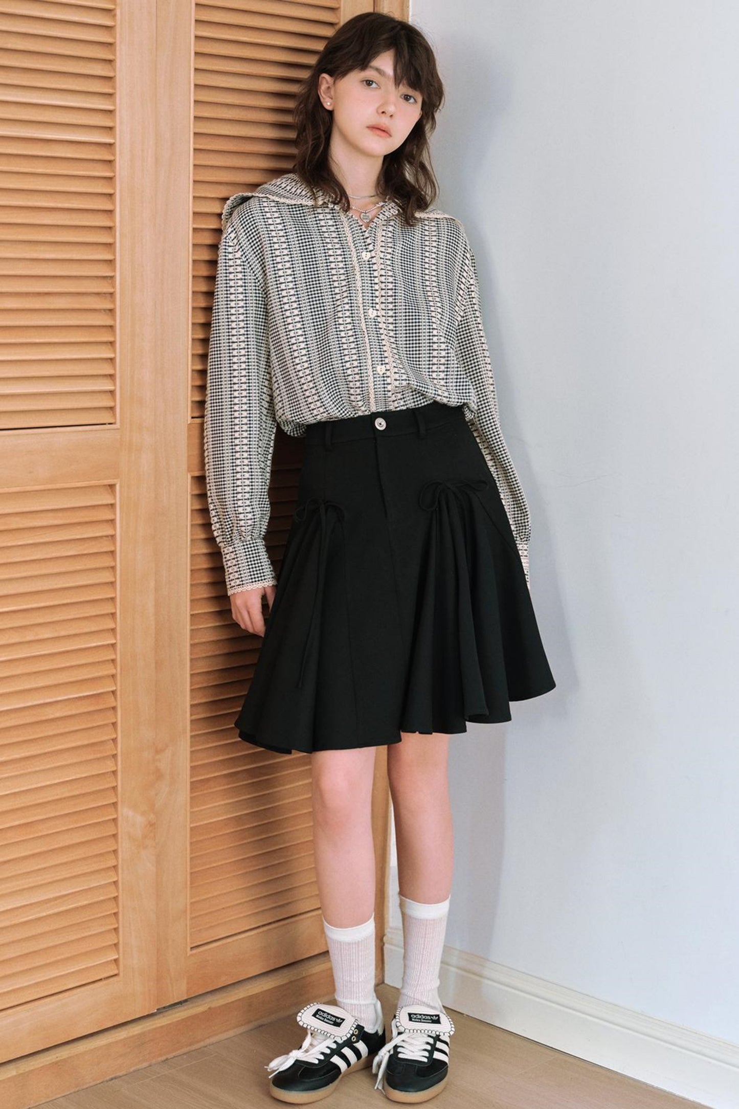 Butterfly shadow A line skirt