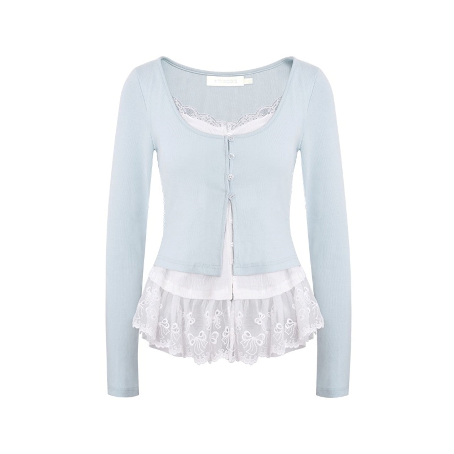 Balletcore Color Block Cardigan