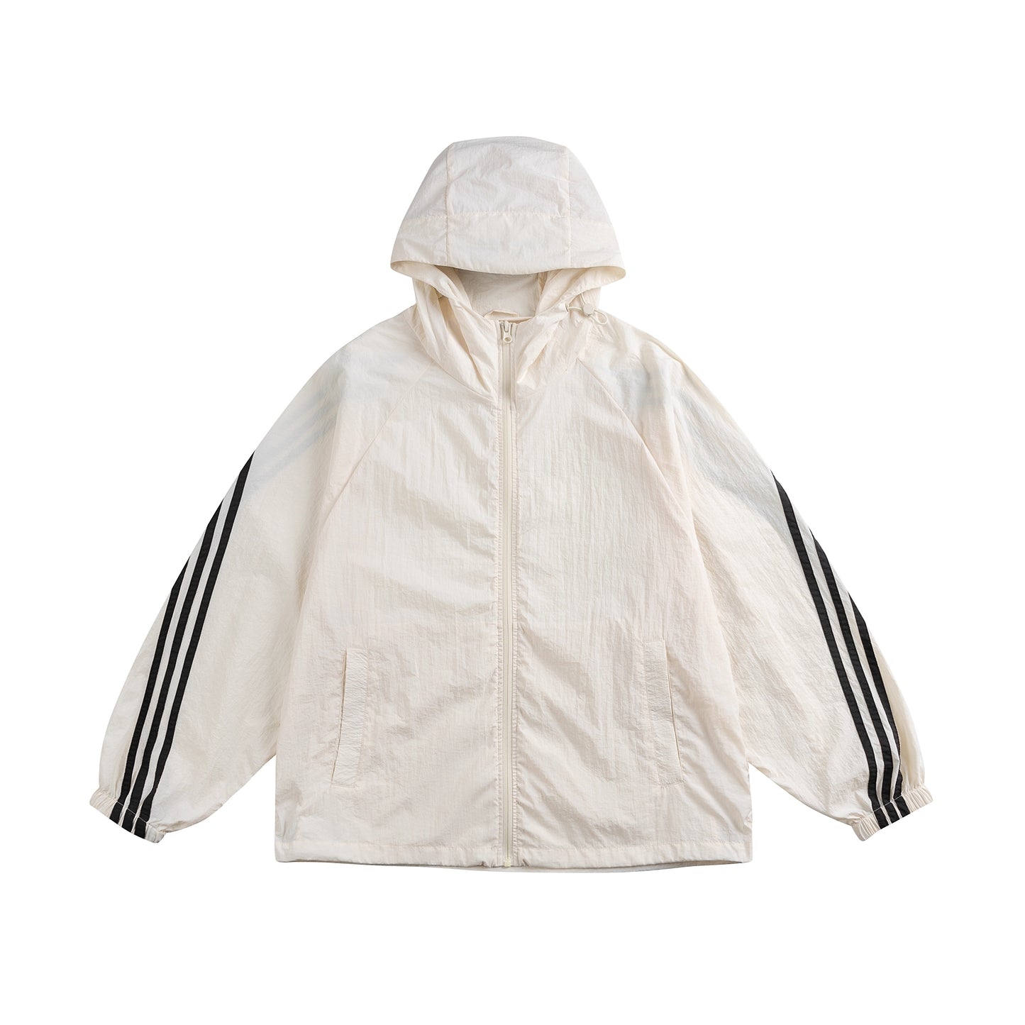 UV Shield Striped Hoodie Jacket