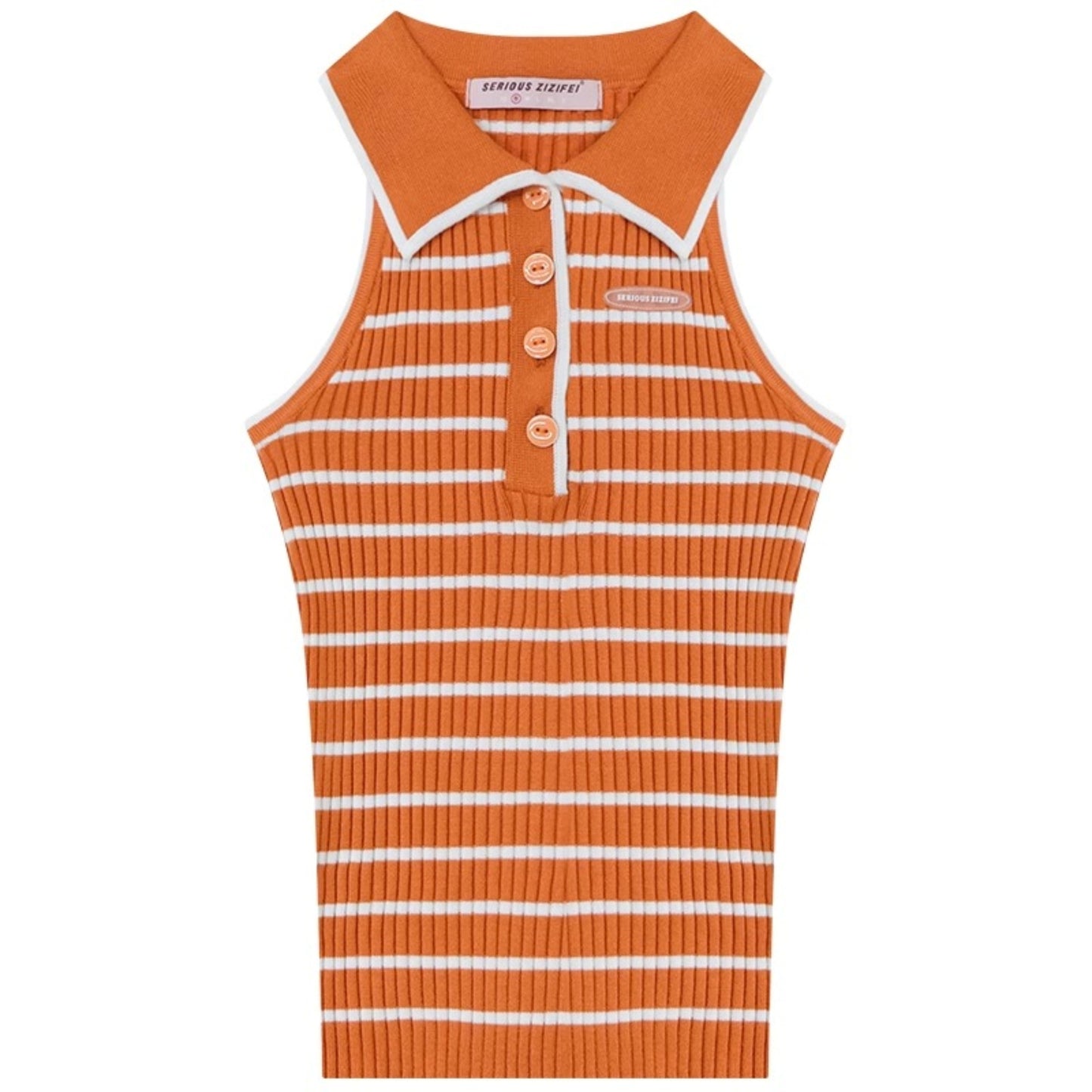 Retro Striped Knit Top