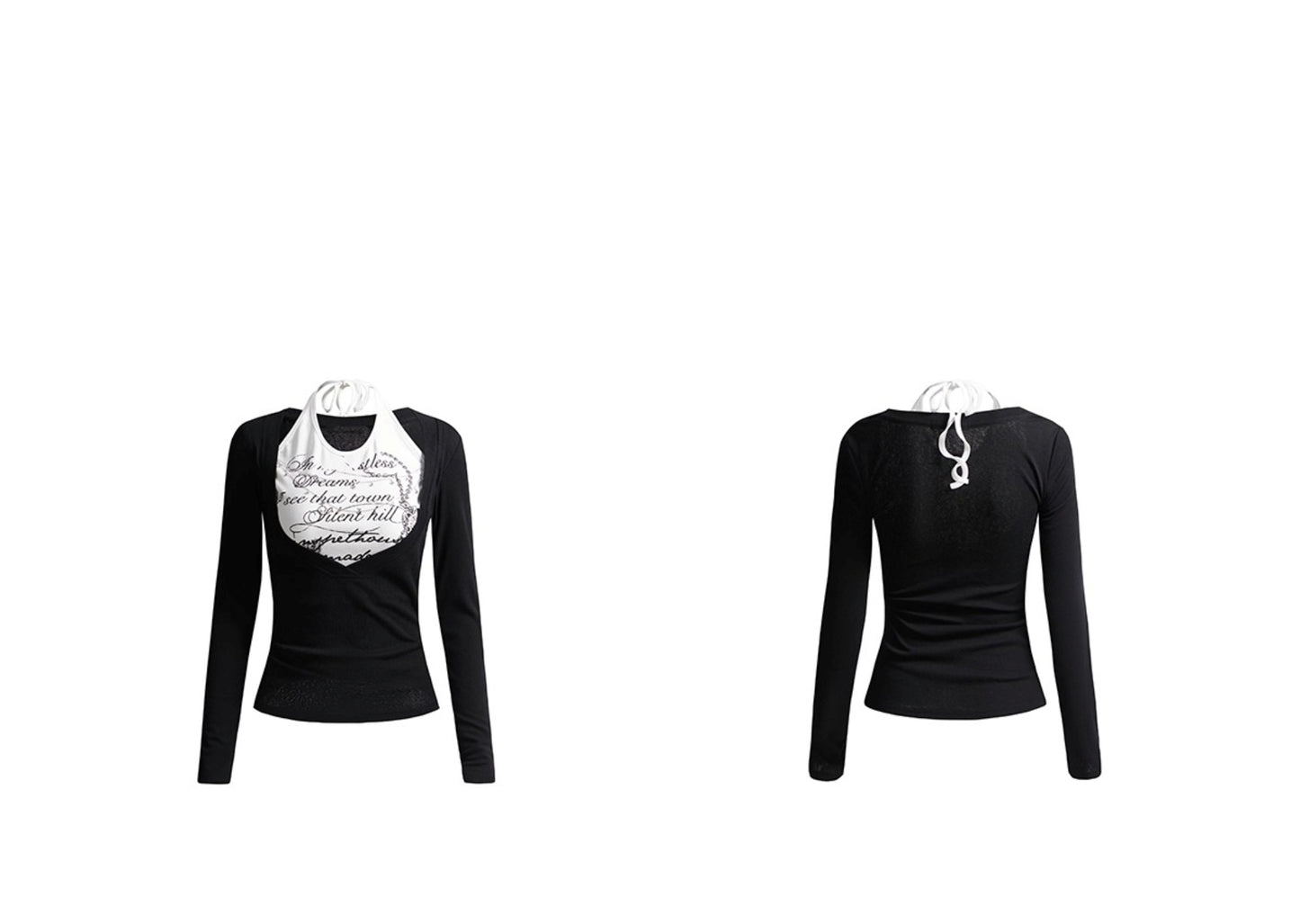 Autumn Black Slim Top