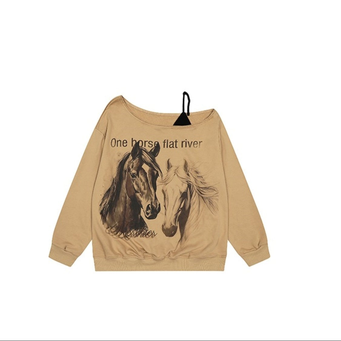 Vintage Slanted Shoulder Sweatshirt