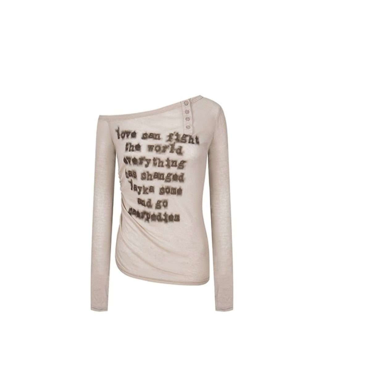 Casual Long Sleeve Slim Fit Top