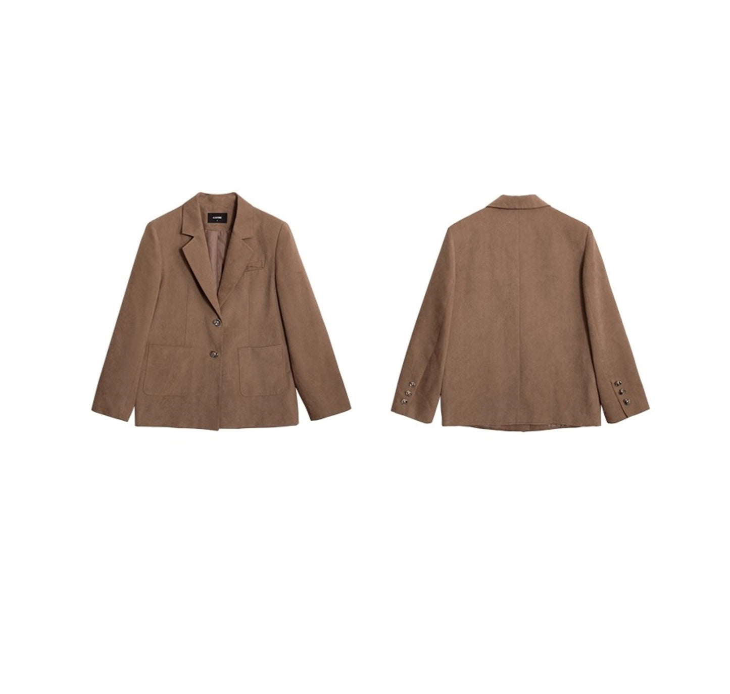 Autumn Velvet Brown Coat