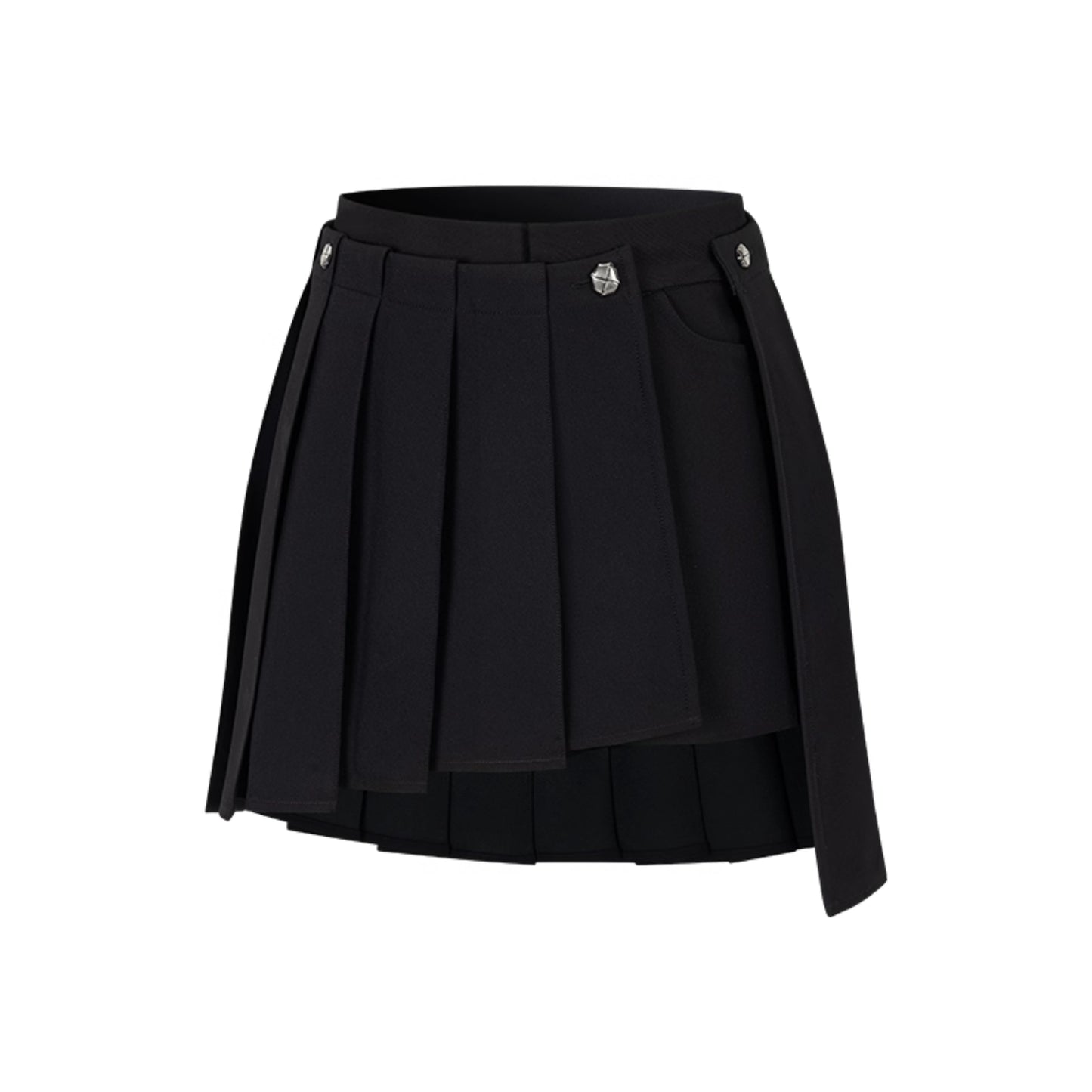 Yuan Shadow Pleated Shorts Skirt