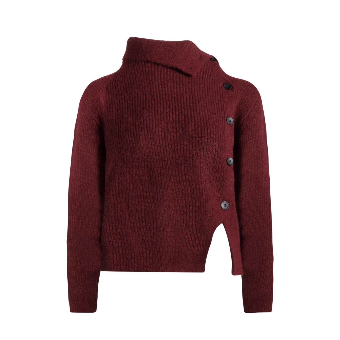 Asymmetrical Vintage Red Sweater