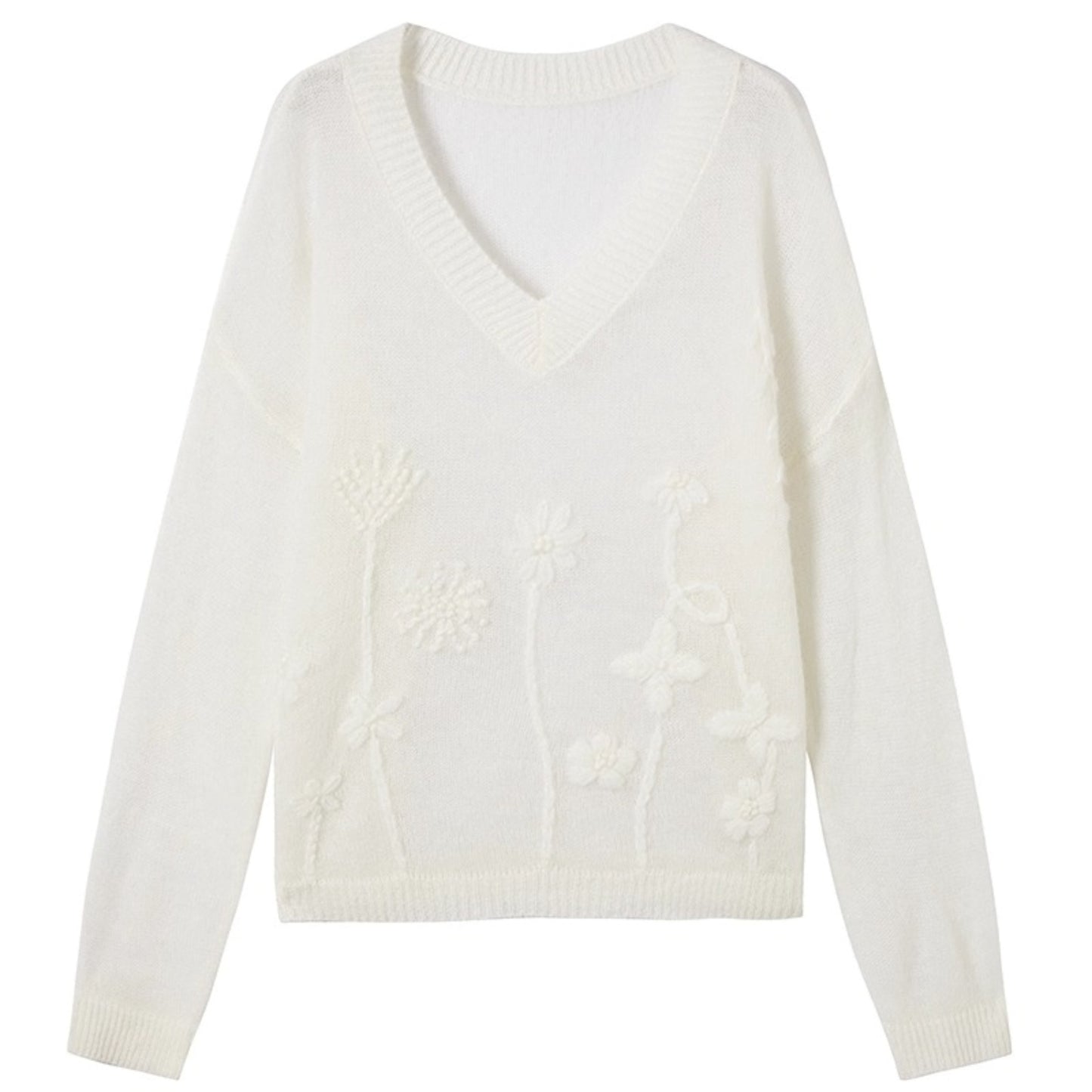 Cut-Out Knitted Sweater