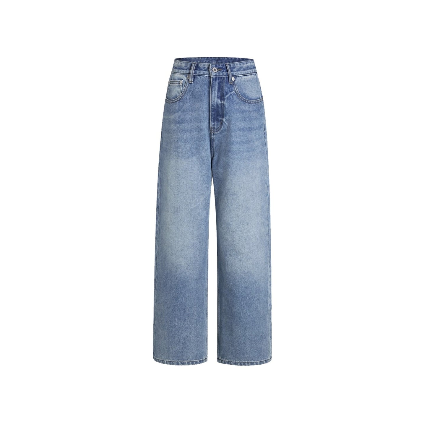 High-End Blue Gold Straight Fit Jeans