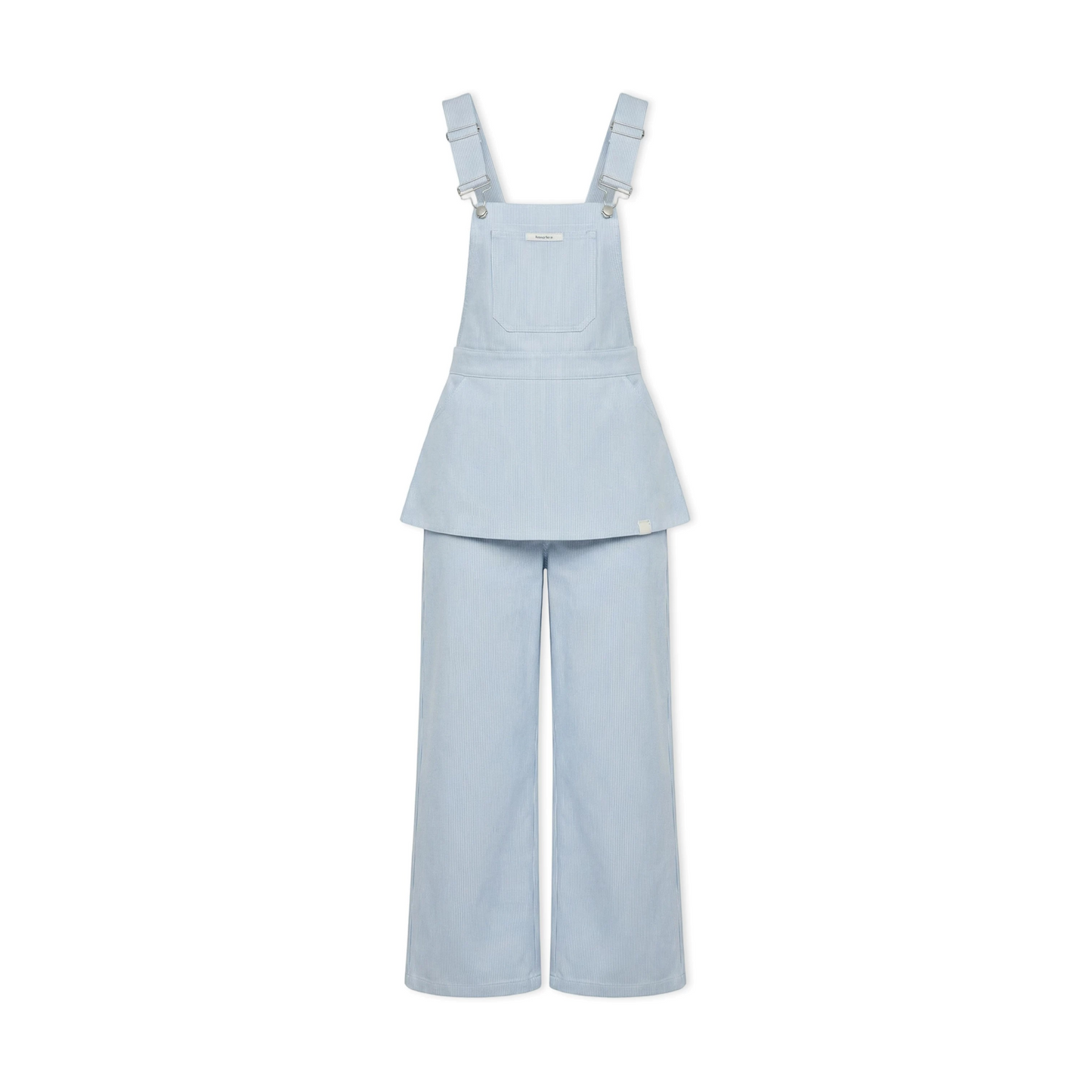 Striped Bib Jumpsuit Set