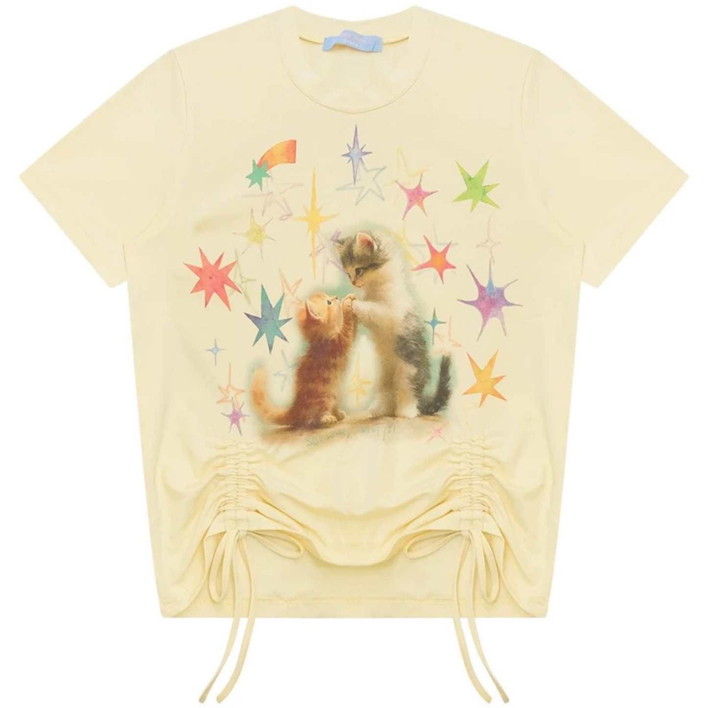 Cat Graphic Short-Sleeve T-Shirt