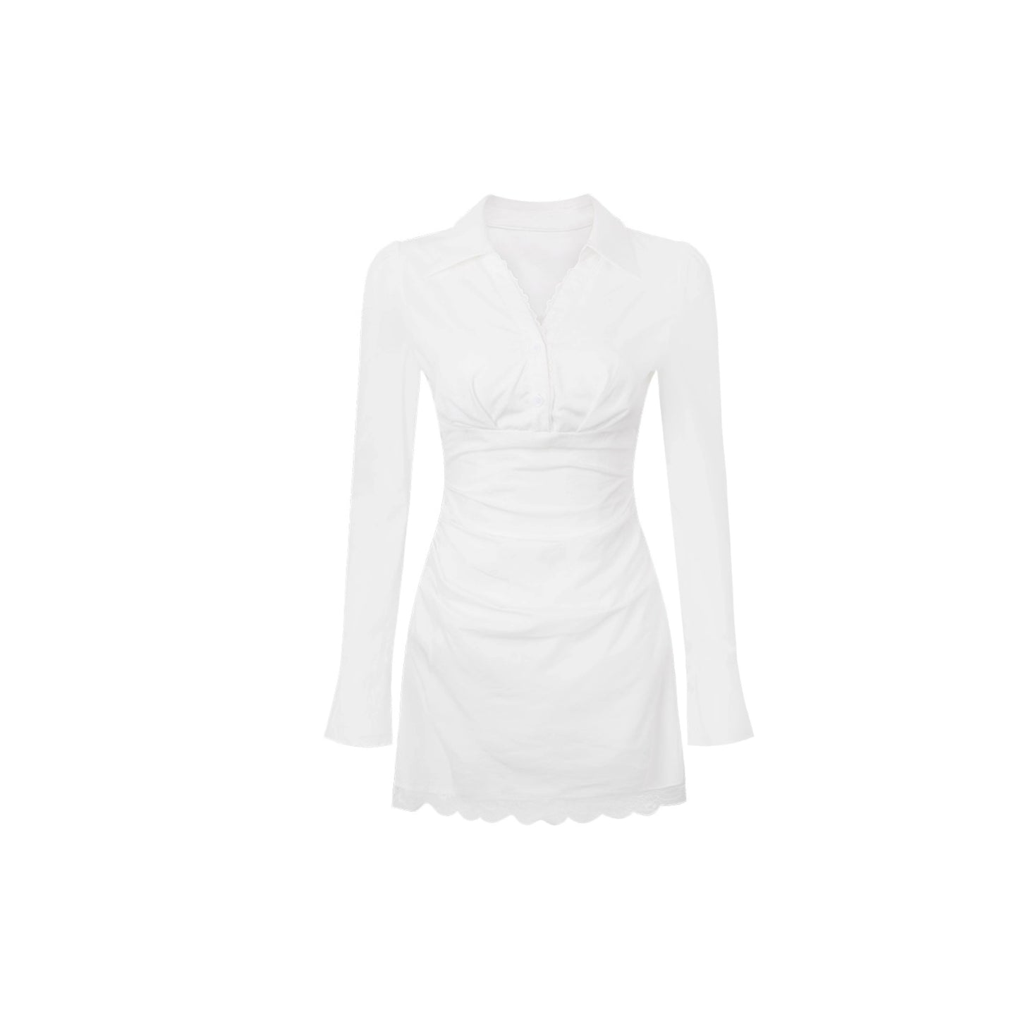 High End Waist Long Sleeve Dress