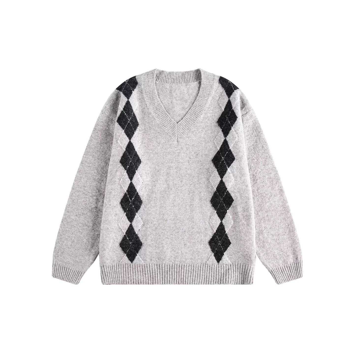 Rhizome V-Neck Knit Sweater