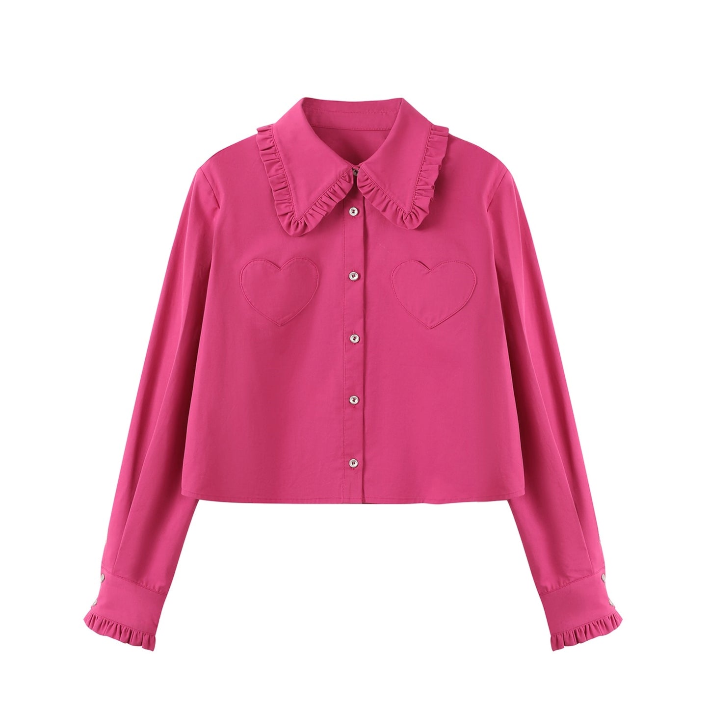 Sweetheart Loose Long-Sleeved Shirt