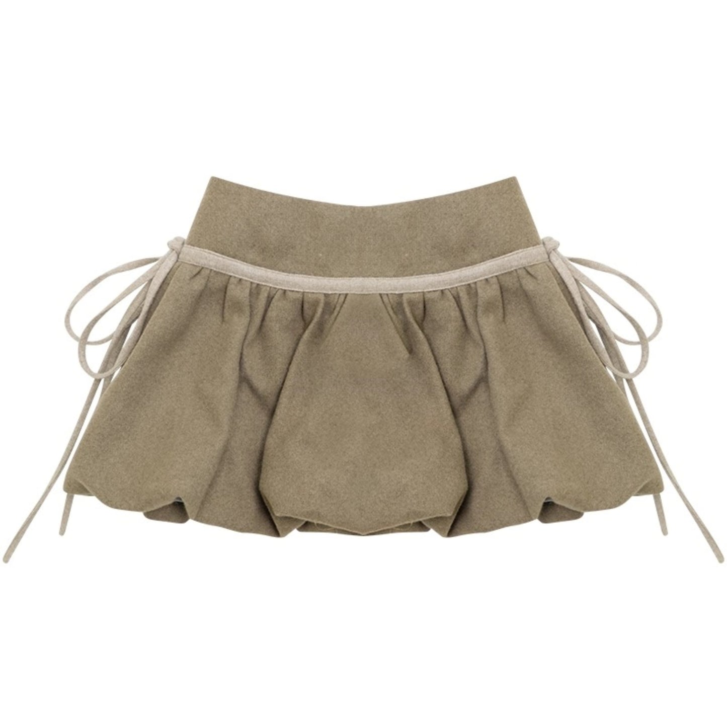 Autumn High-Waisted Woolen A-Line Skirt