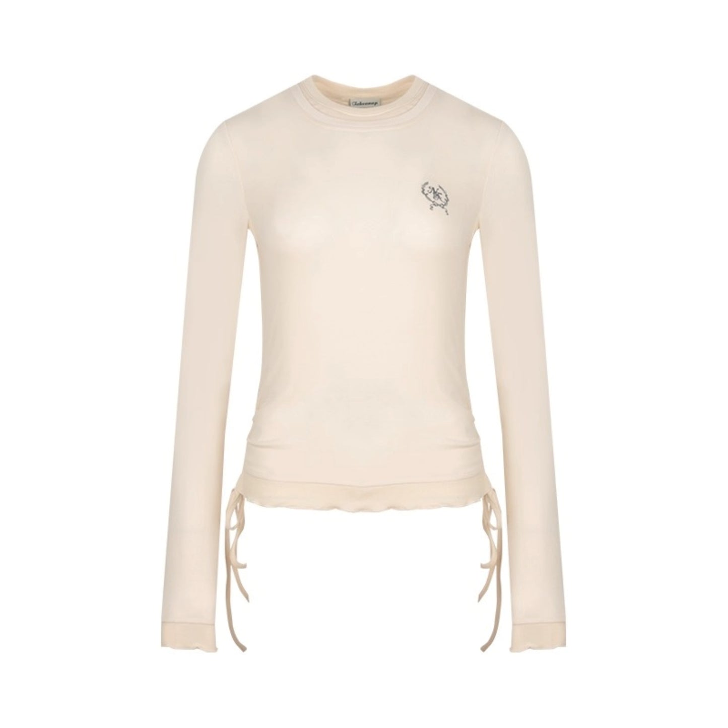 Contrasting Slim Long-Sleeved Top