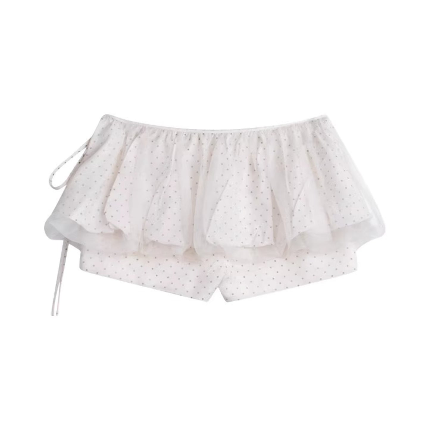 Nap Dot Mesh Culottes Set-Up
