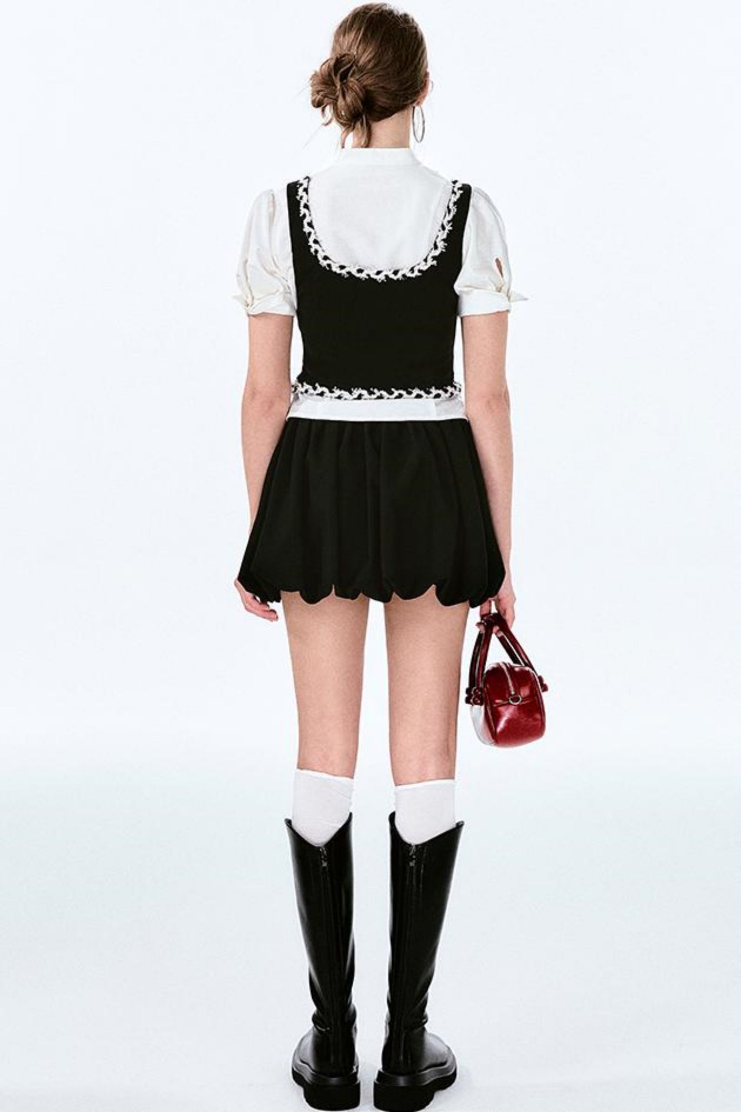 Black Chic Lace Vest