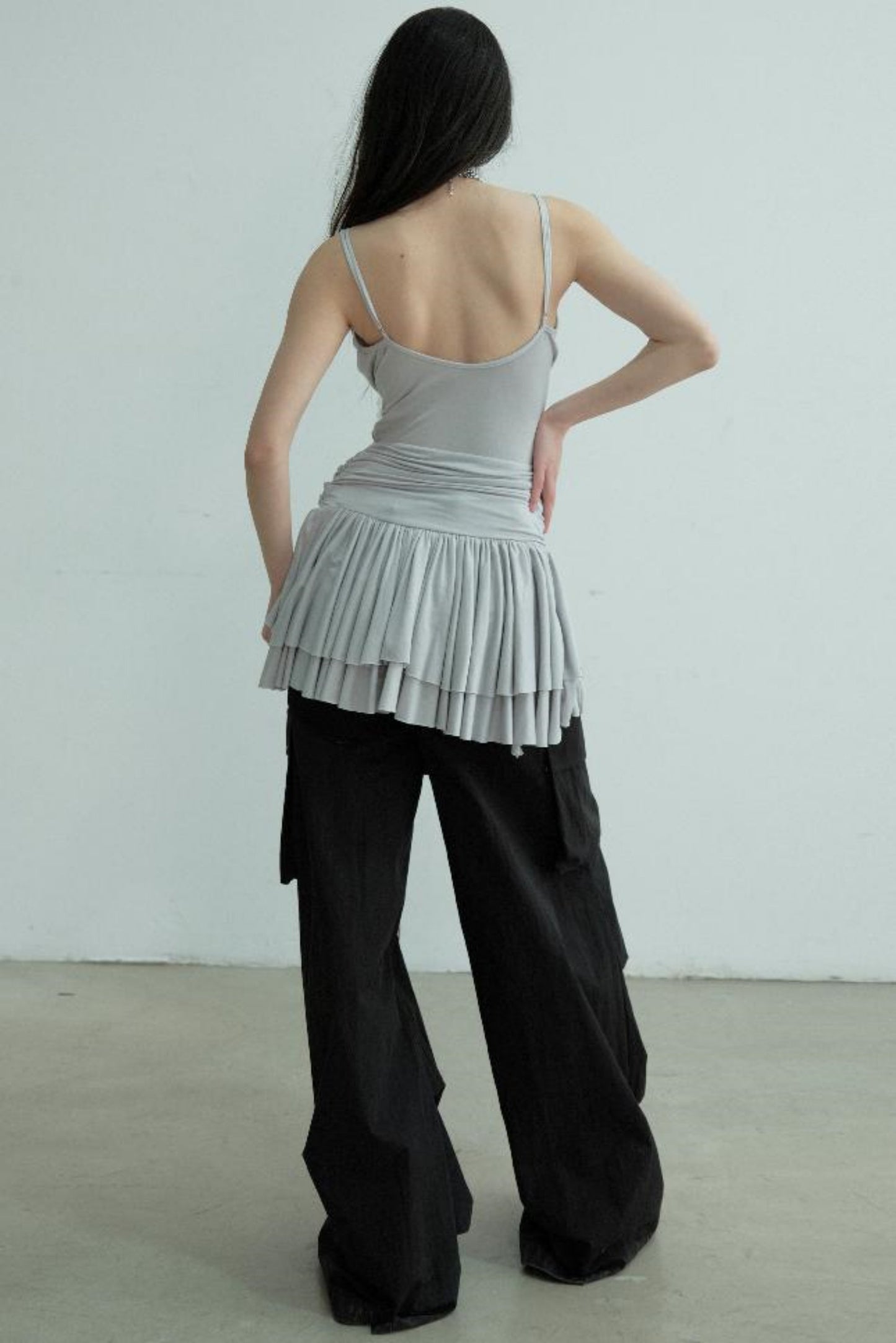 Elegant Pleated Peplum Vest