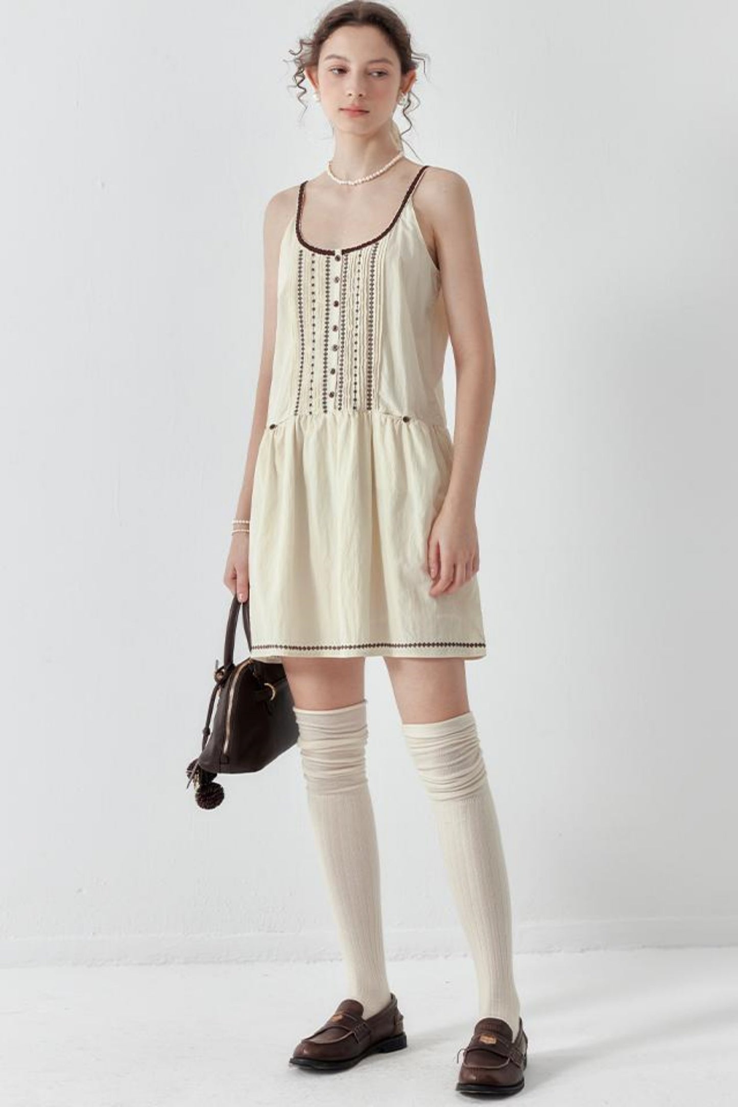 Halter Pleated Kids Dress