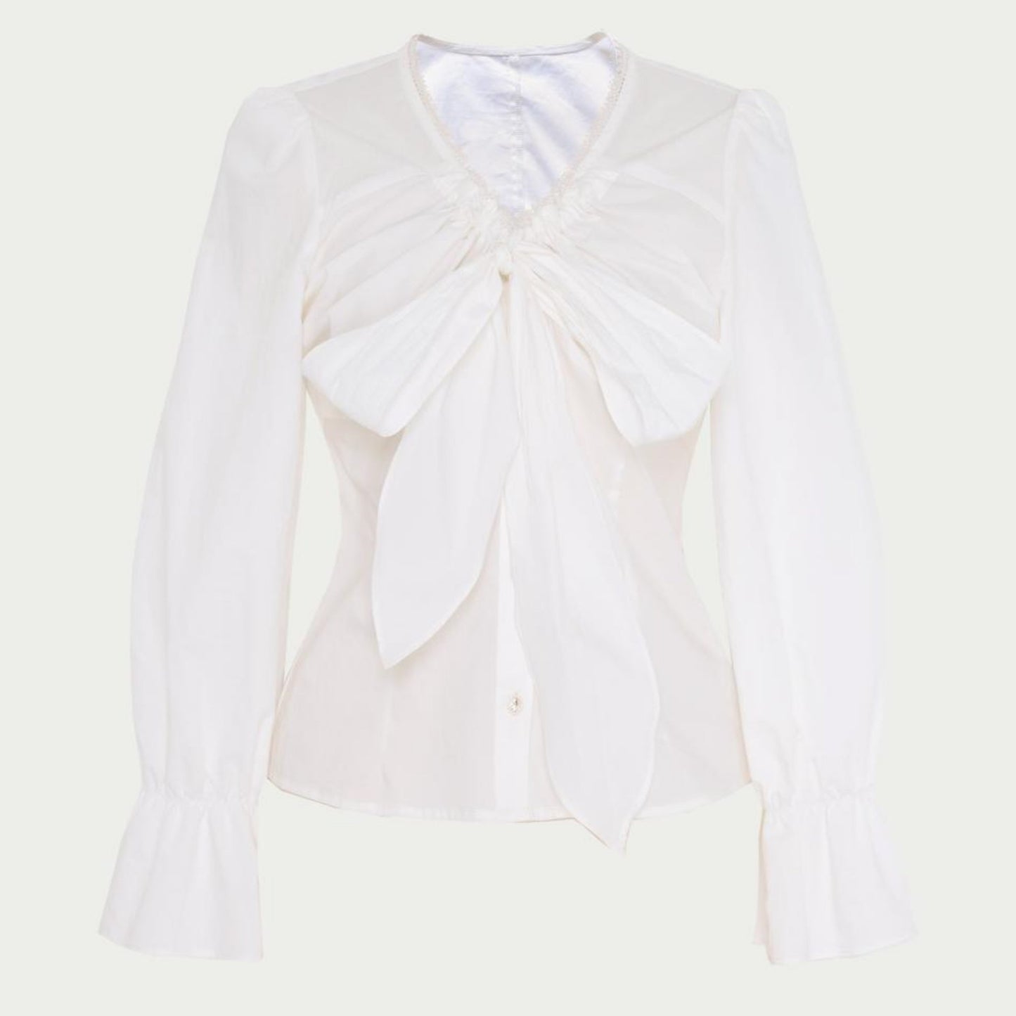 Elegant V-Neck Chiffon Shirt