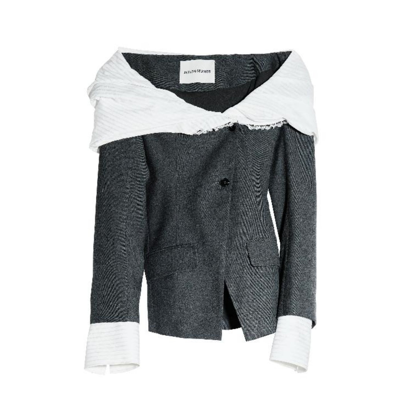 Elegant Color Clash Blazer Top